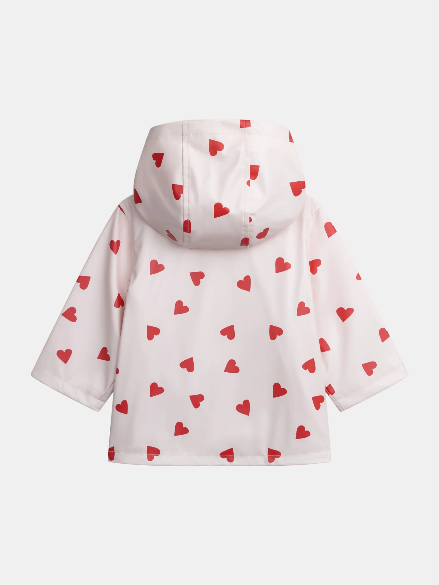 Imperméable rose imprimé cœurs pour bébé fille - Image 6