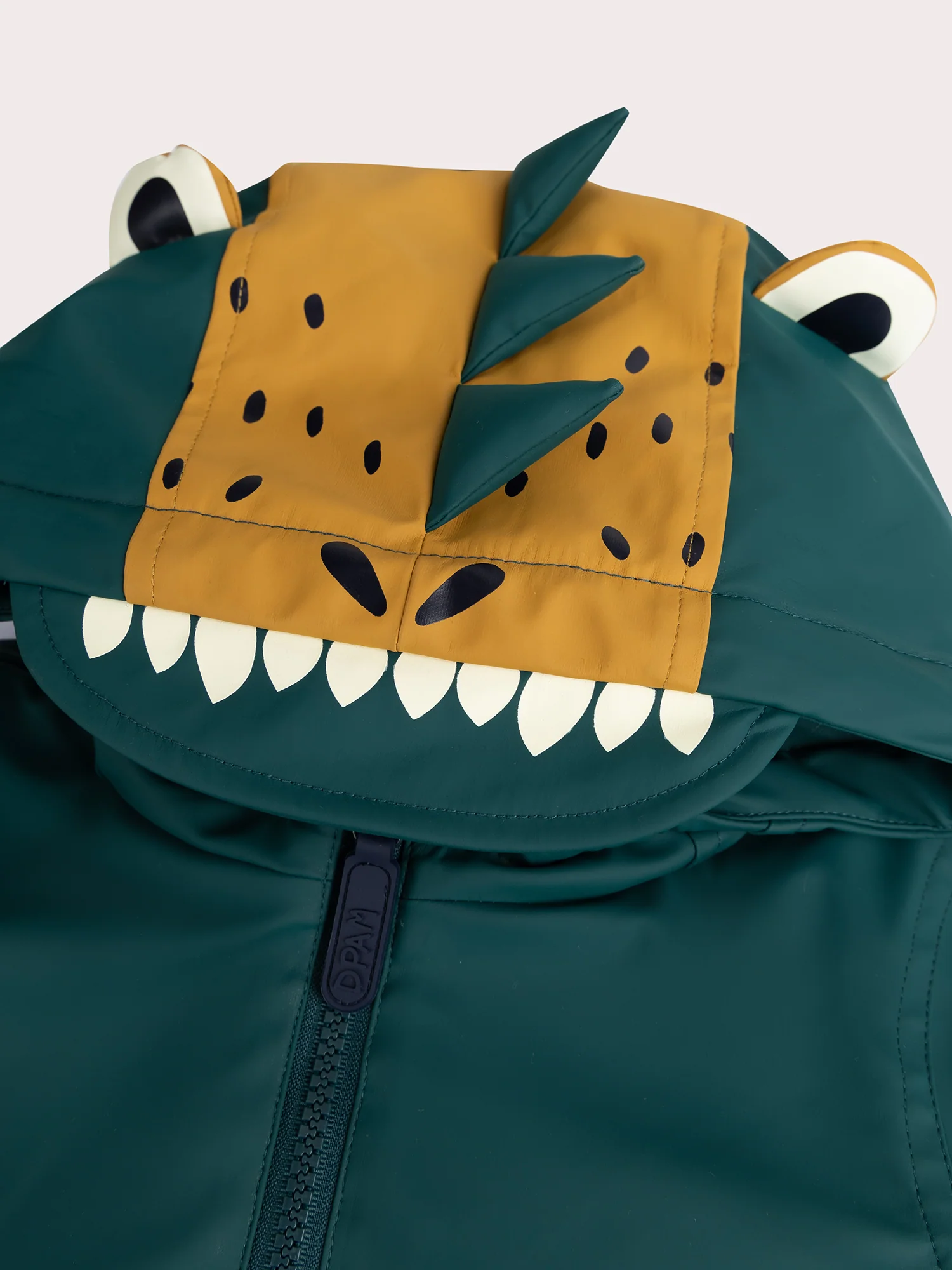 Imperméable vert capuche animée pour garçon - Image 2