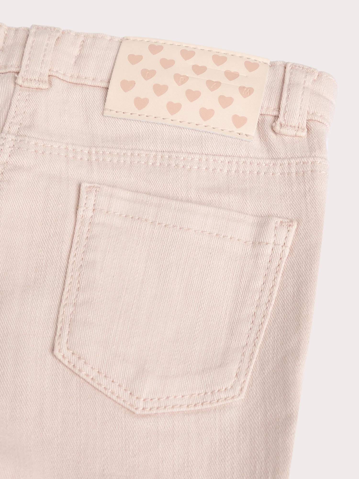 Jean en denim rose coupe flare pour fille - Image 2