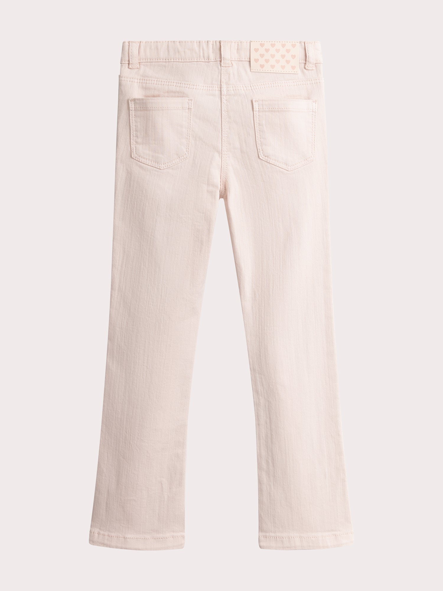 Jean en denim rose coupe flare pour fille - Image 3