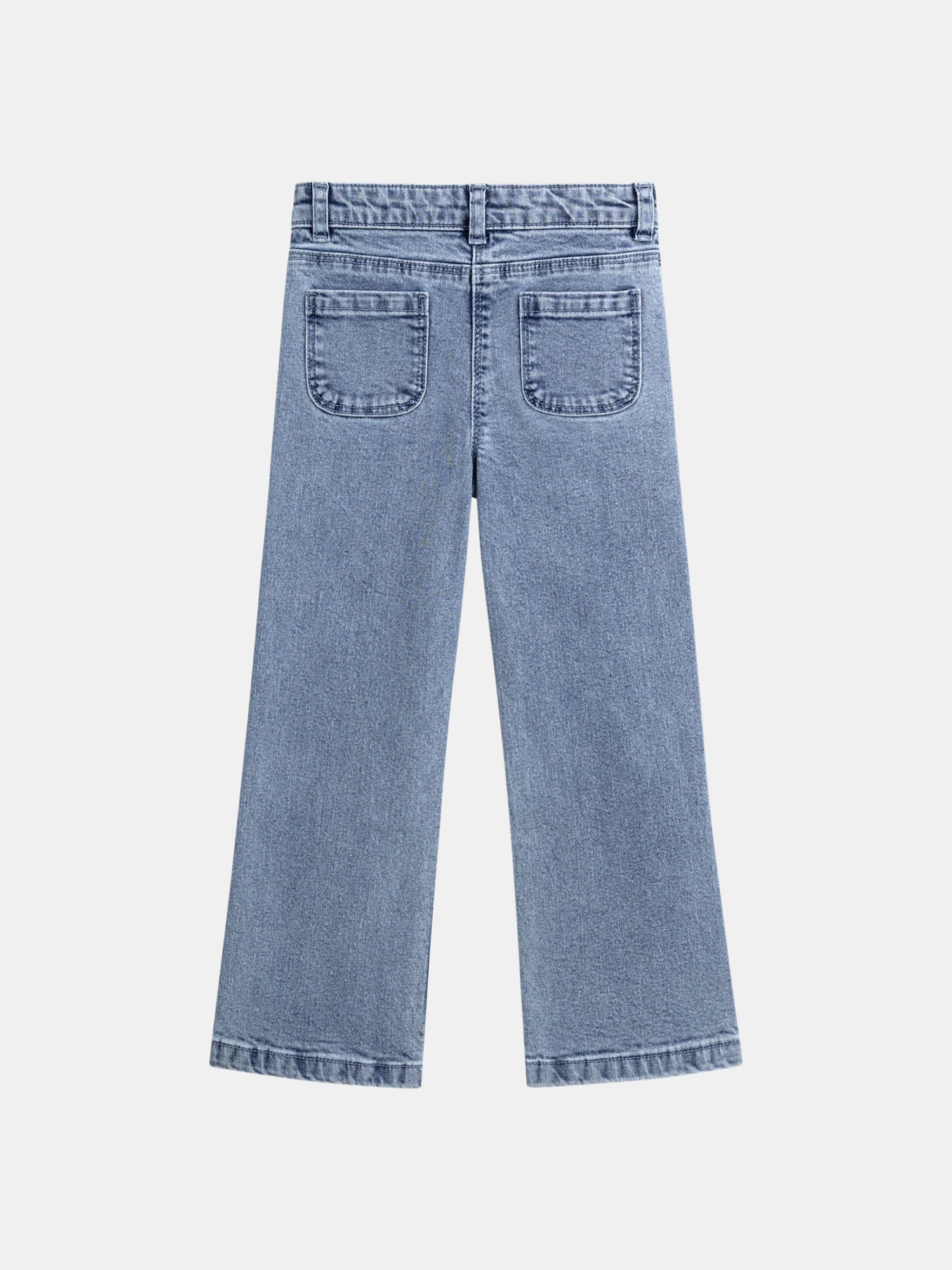 Jean en denim bleu clair a poches pour fille - Image 5