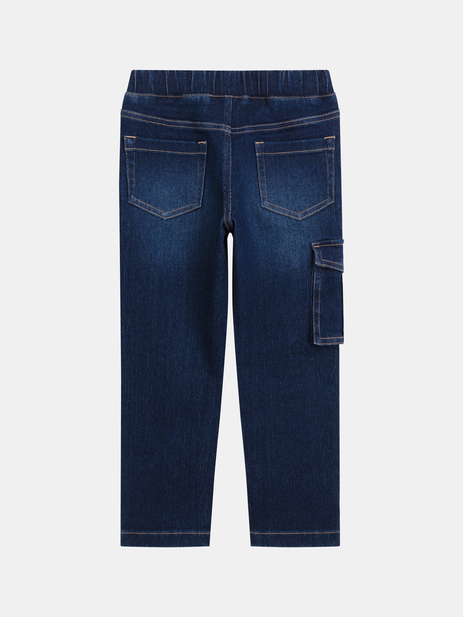 Jean en denim bleu foncé 5 poches pour garçon - Image 4