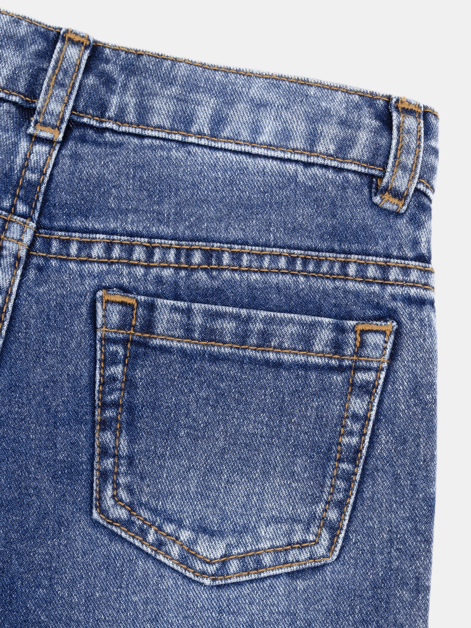 Jean en denim bleu ample à poches pour garçon - Image 3