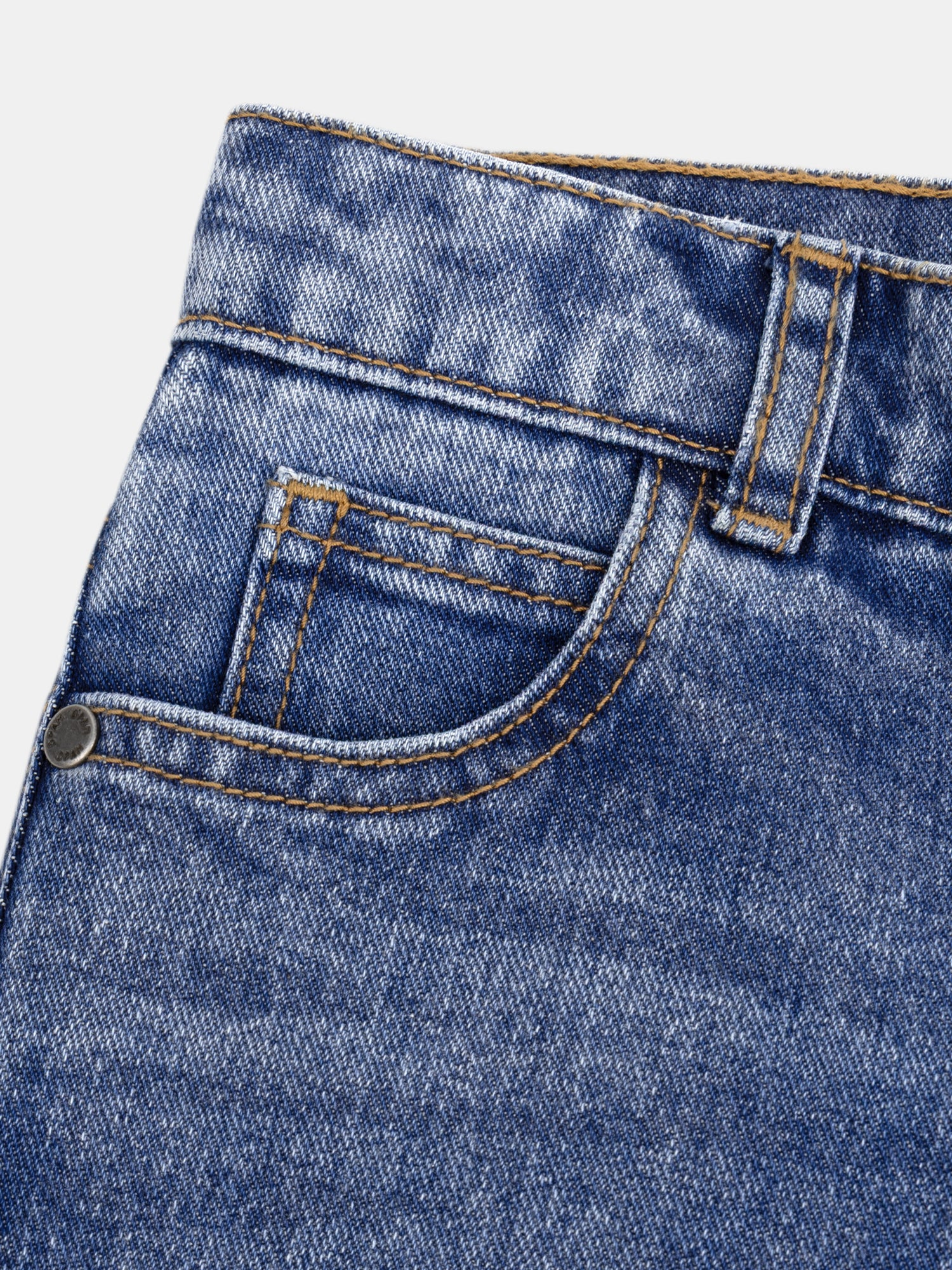 Jean en denim bleu ample à poches pour garçon - Image 4