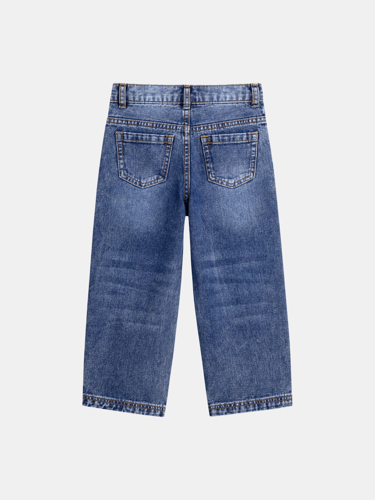 Jean en denim bleu ample à poches pour garçon - Image 5