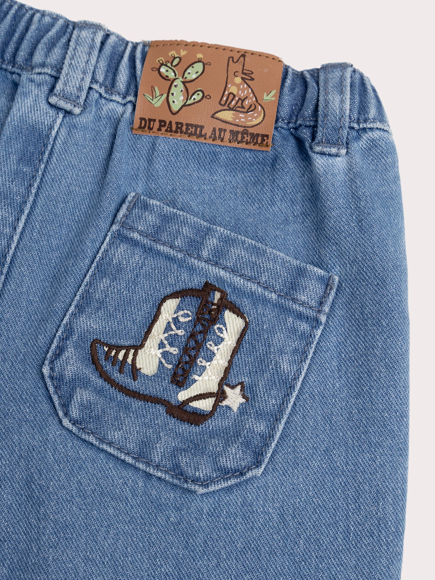Jeans bleu pour bébé garçcon - Image 3