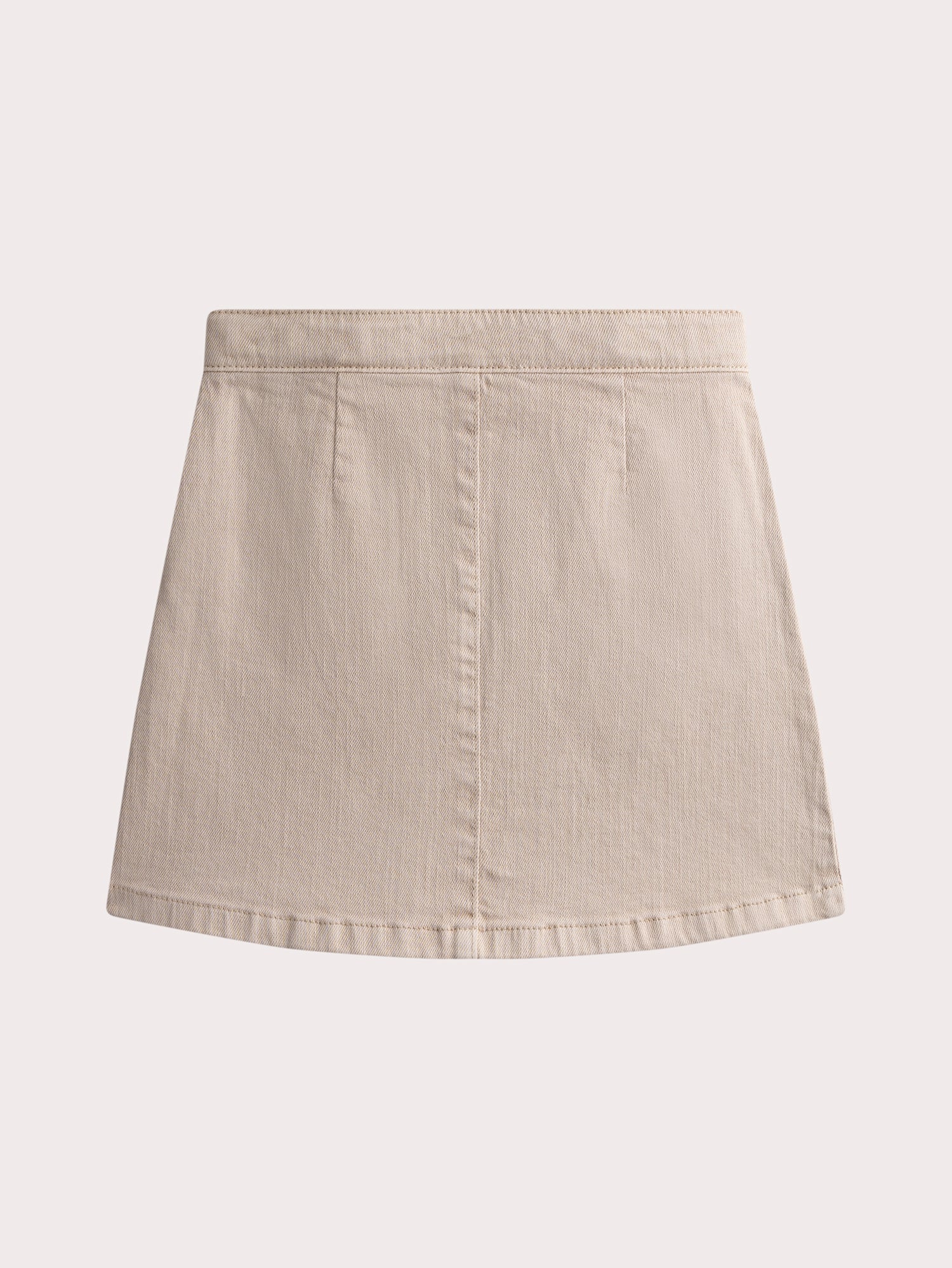 Jupe beige en toile - Image 3