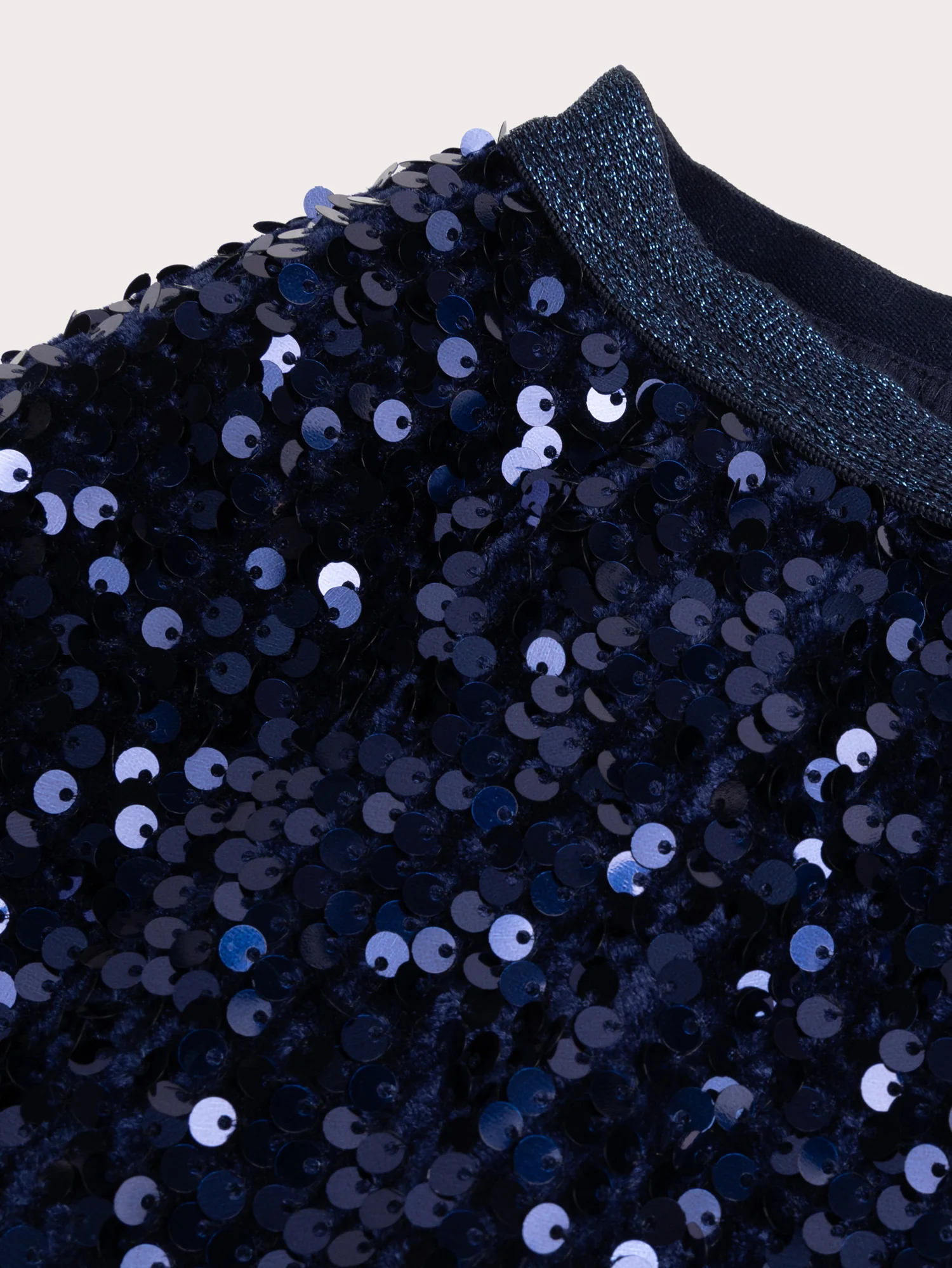 Jupe bleue avec sequins pour fille - Image 3