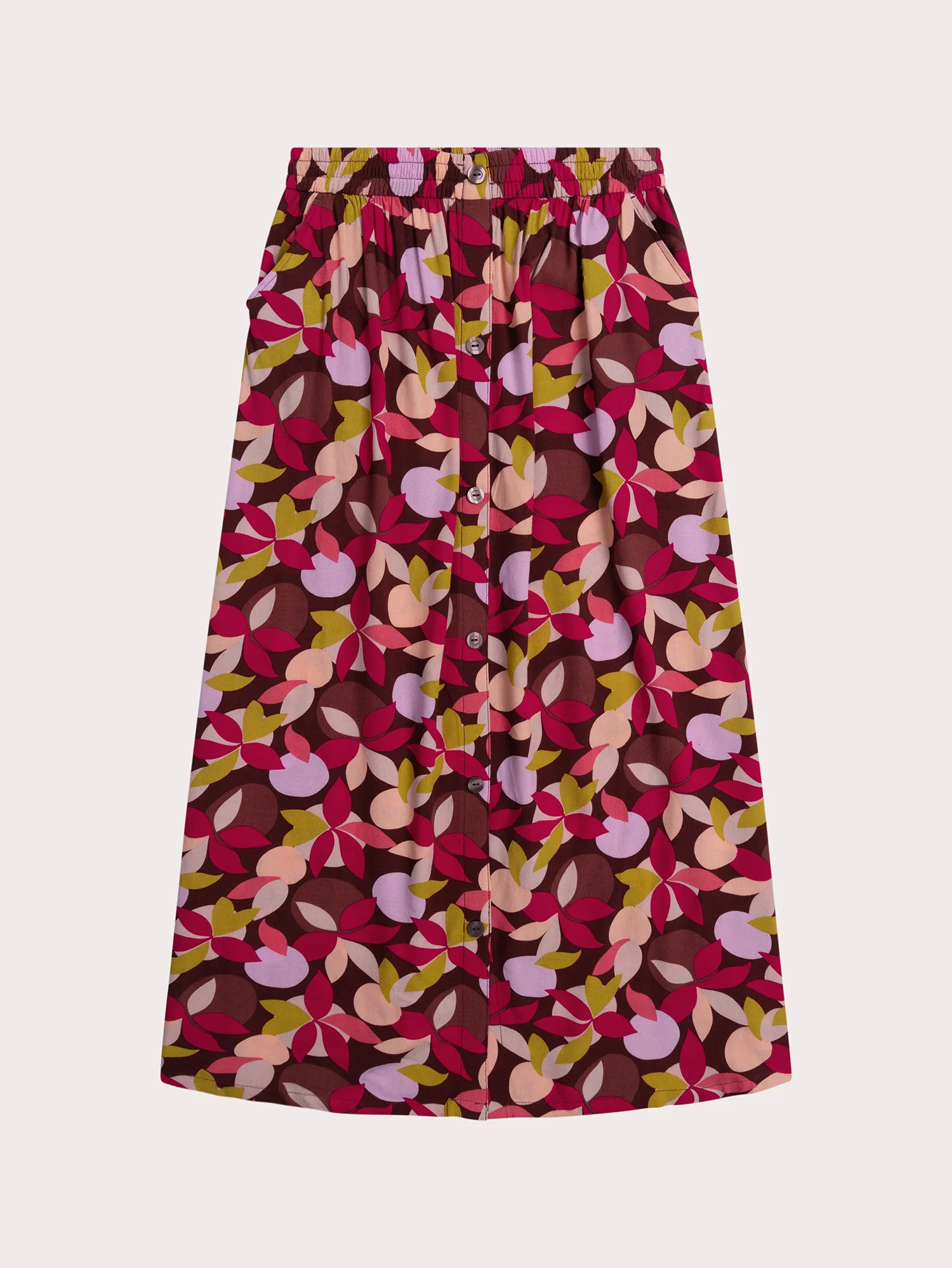 Jupe longue fluide imprimée pour femme