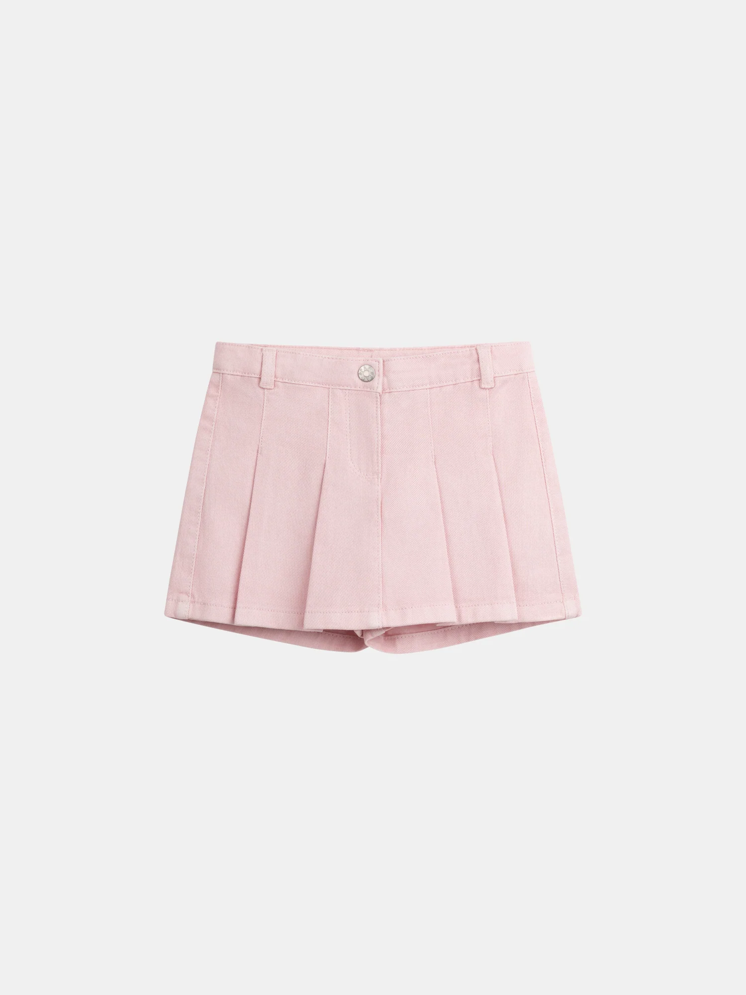 Jupe short rose à poches pour fille