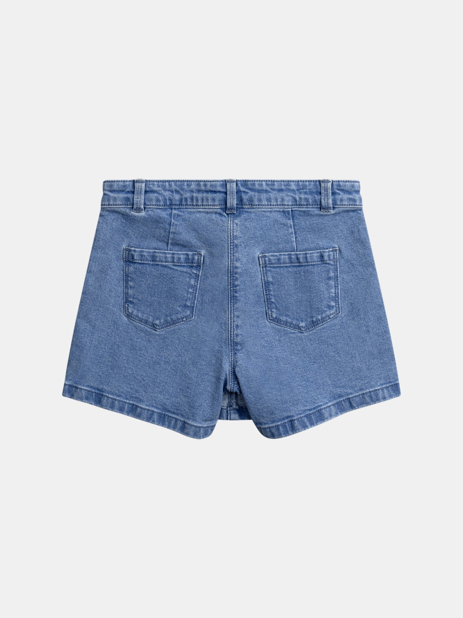 Jupe short plissée en denim pour fille - Image 7