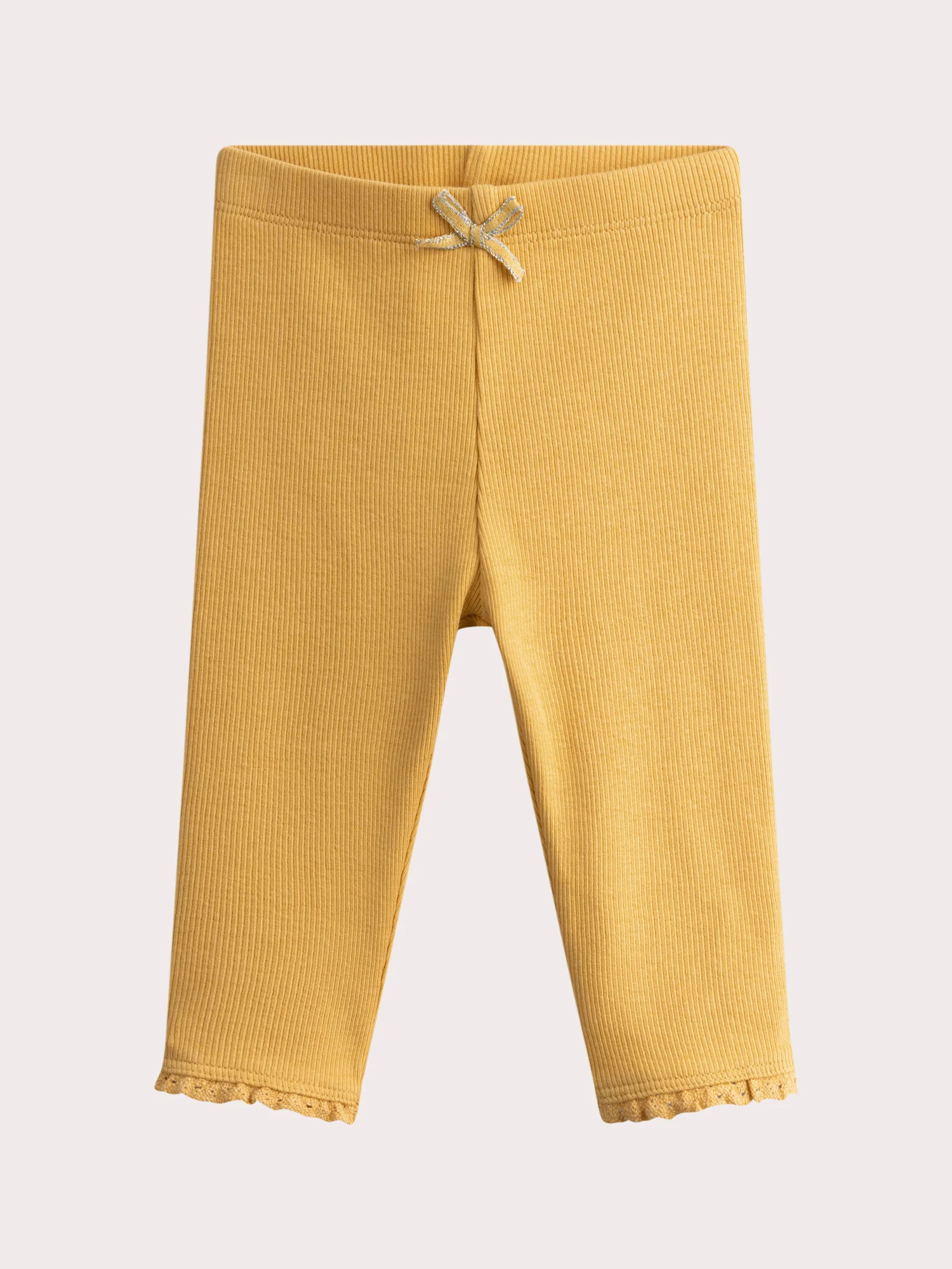 Legging banane en côte pour bébé fille