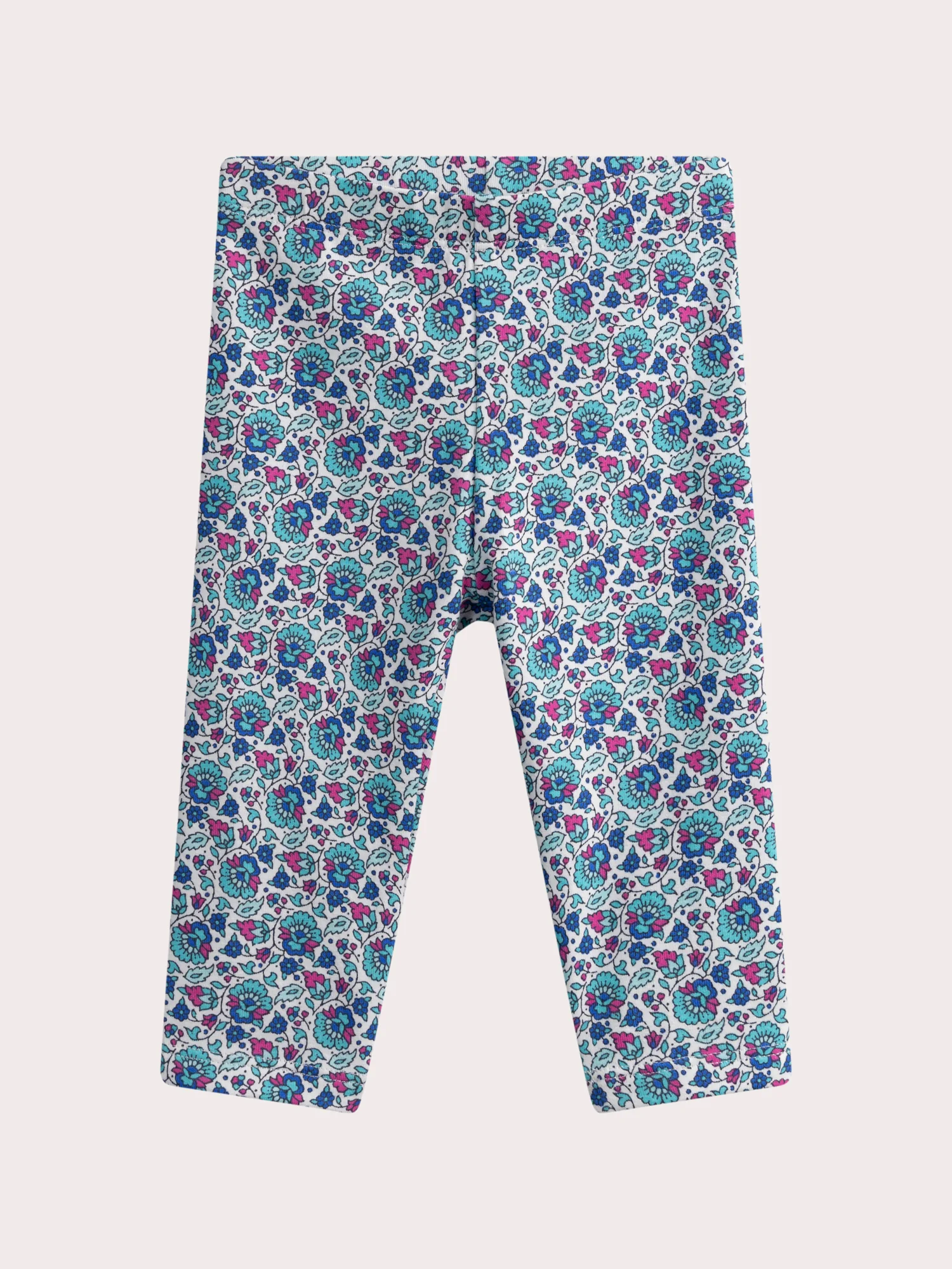 Legging blanc cassé à imprimé fleuri bébé fille