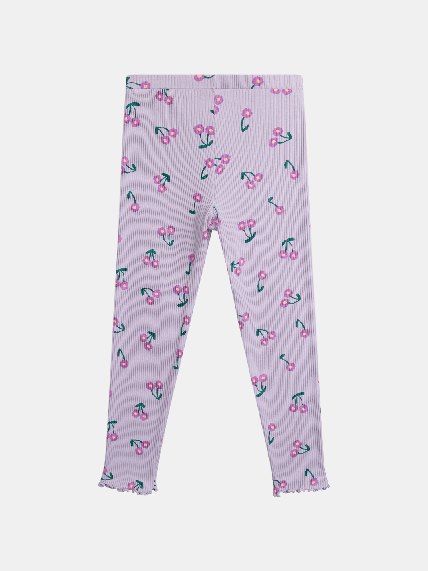Legging lilas à fleurs pour fille - Image 3