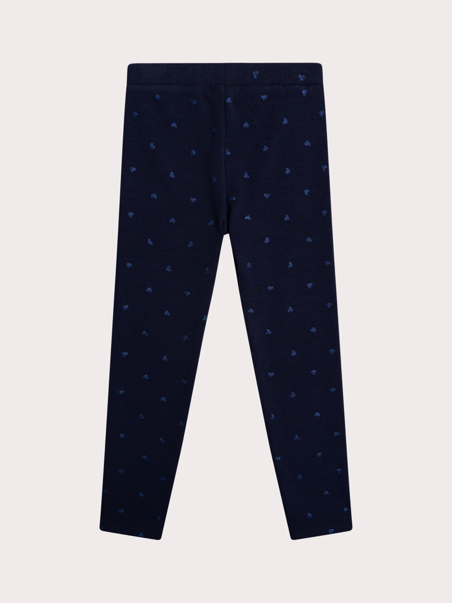Legging marine imprimé coeur pailleté - Image 4