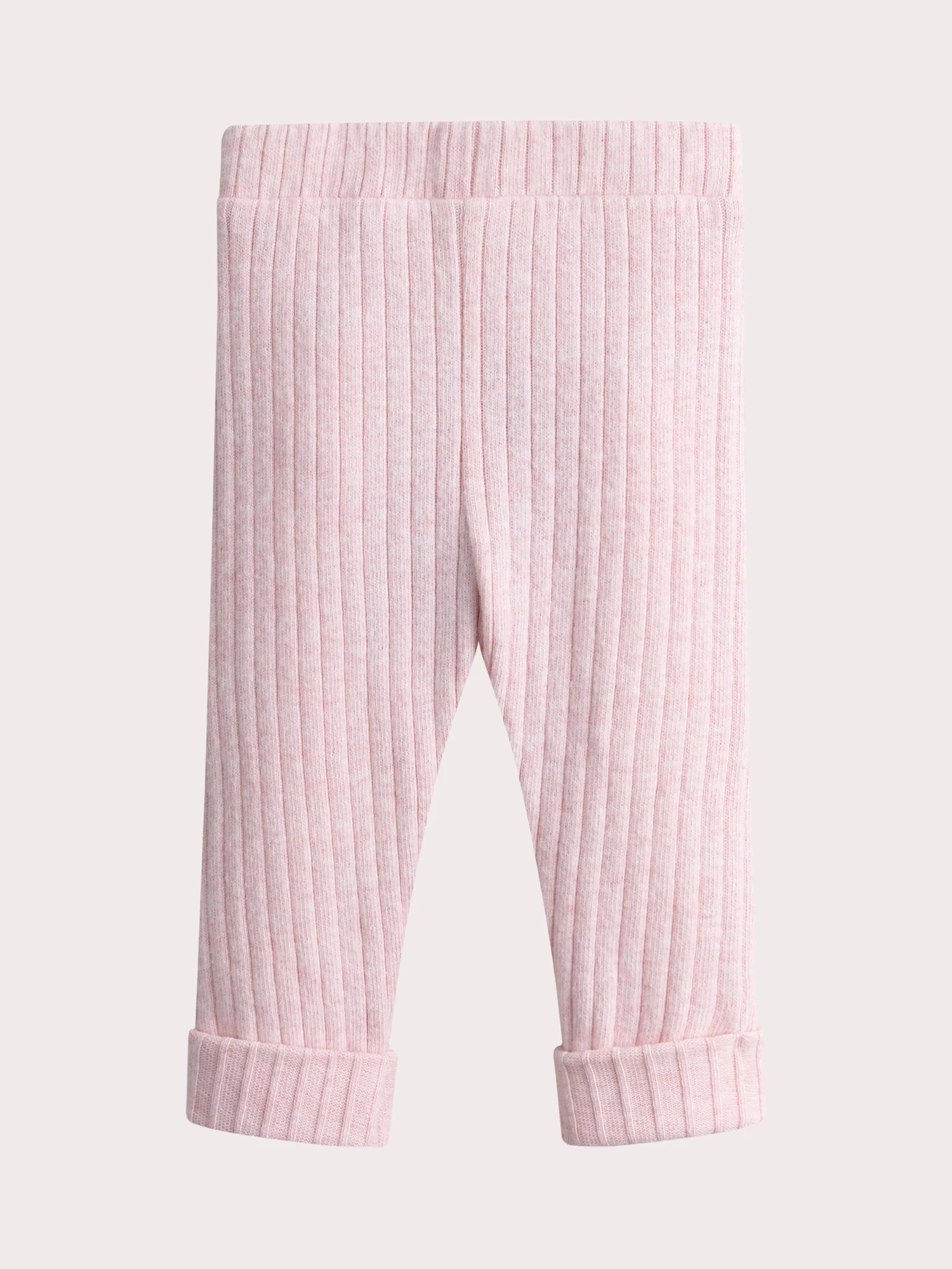 Legging rose chinée en côte pour bébé fille - Image 3