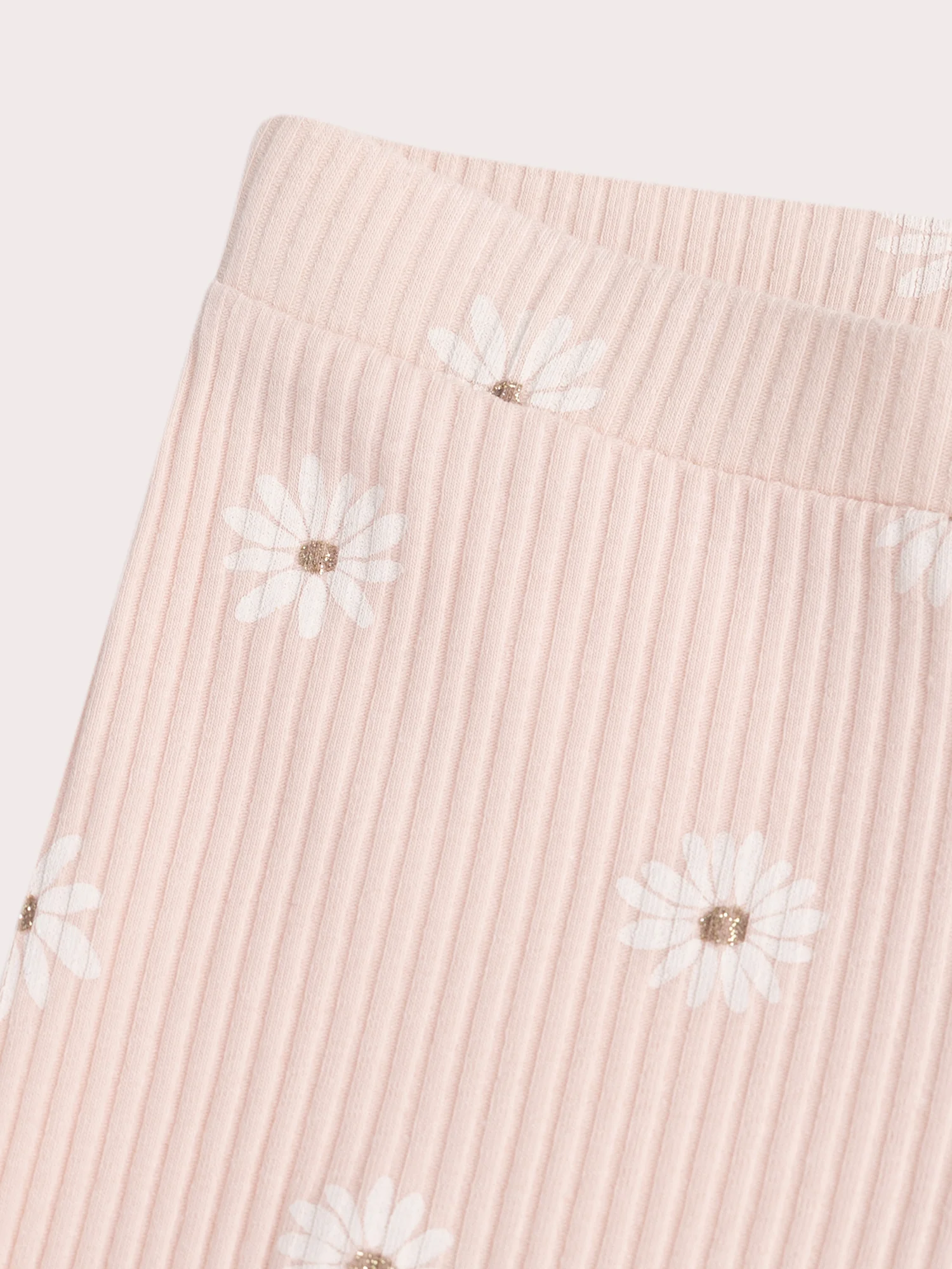 Legging rose clair à imprimé fleuri pour fille - Image 2