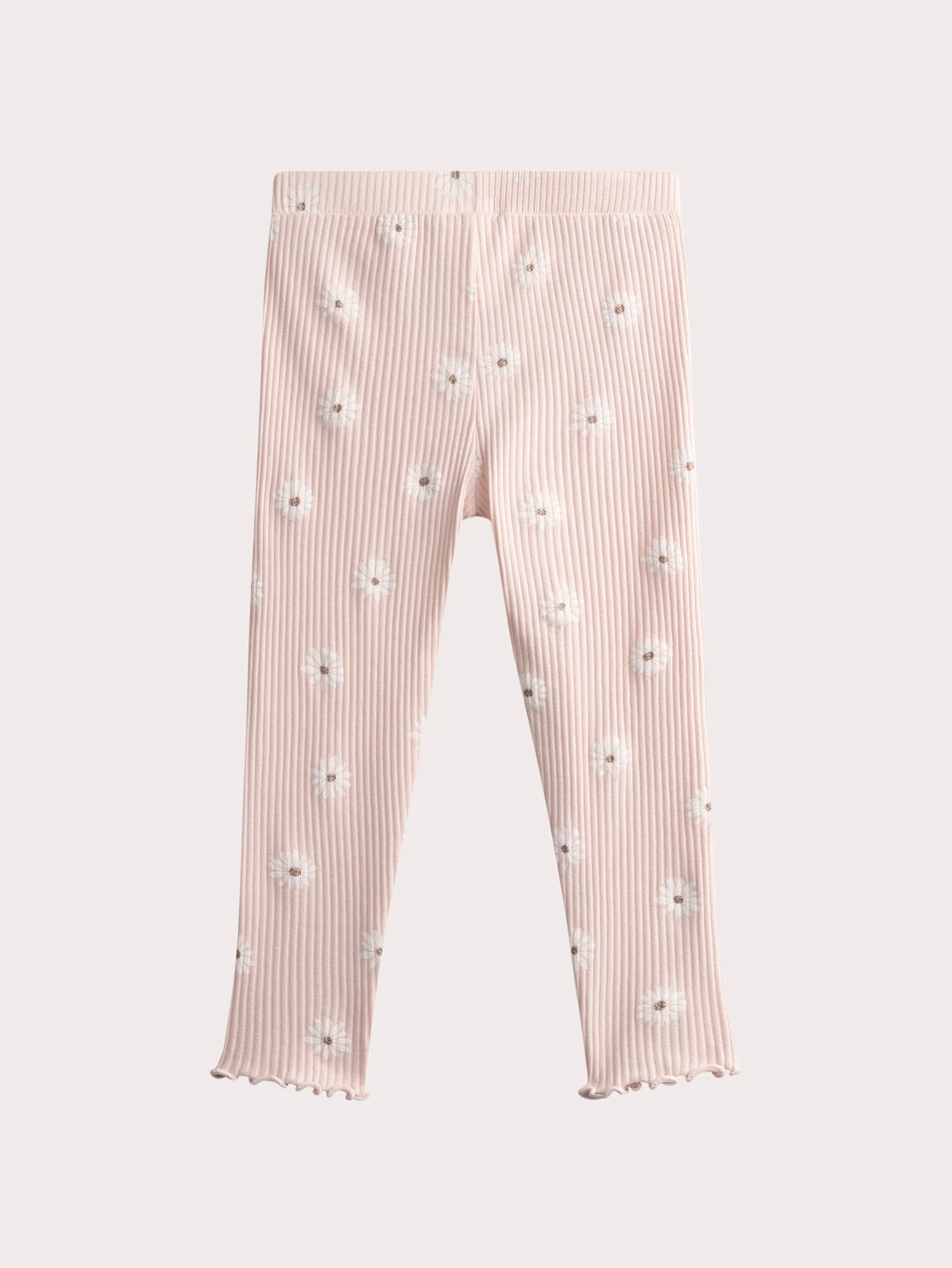 Legging rose clair à imprimé fleuri pour fille - Image 3
