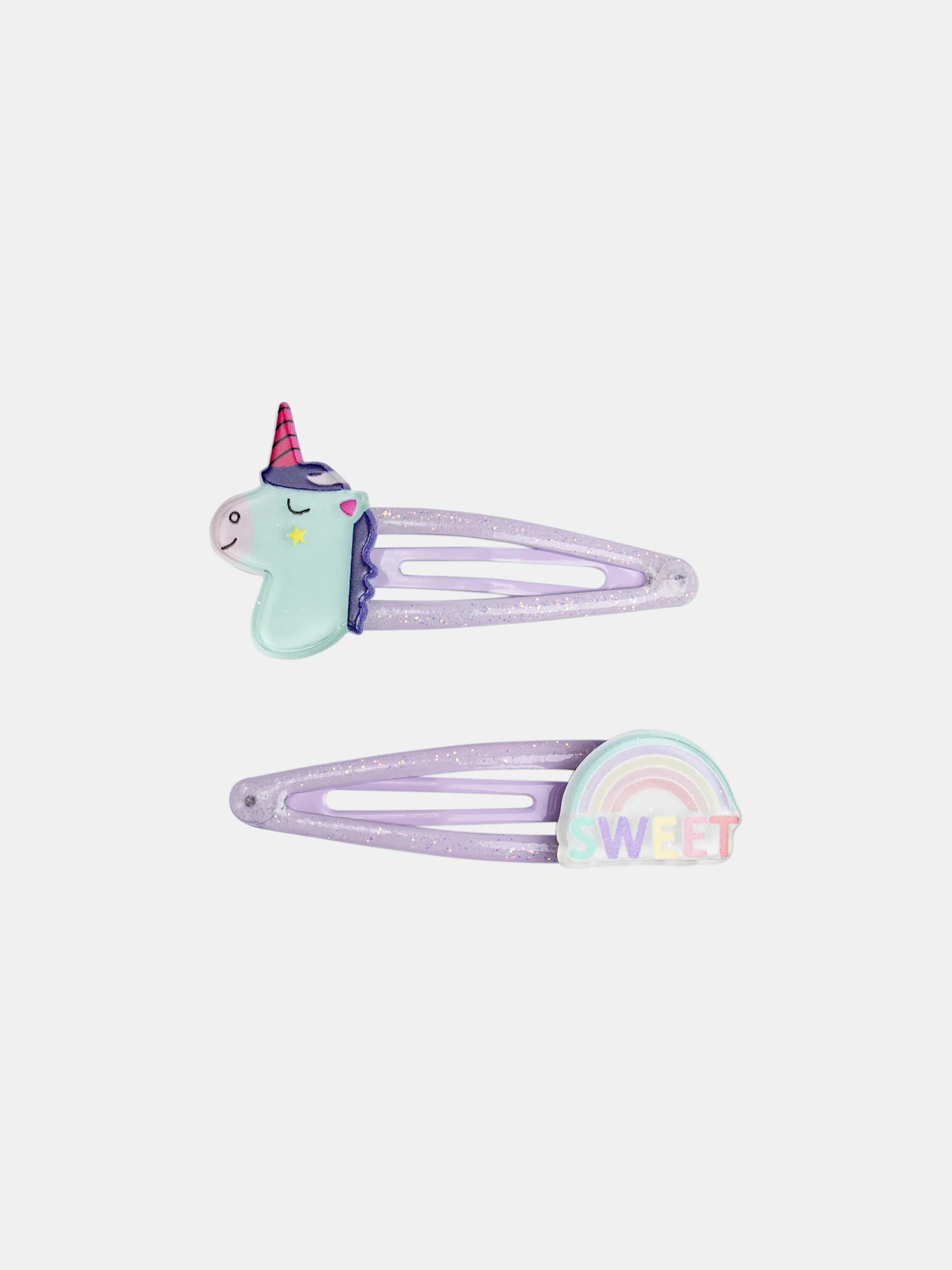 Lot de 2 barrettes licornes pour fille