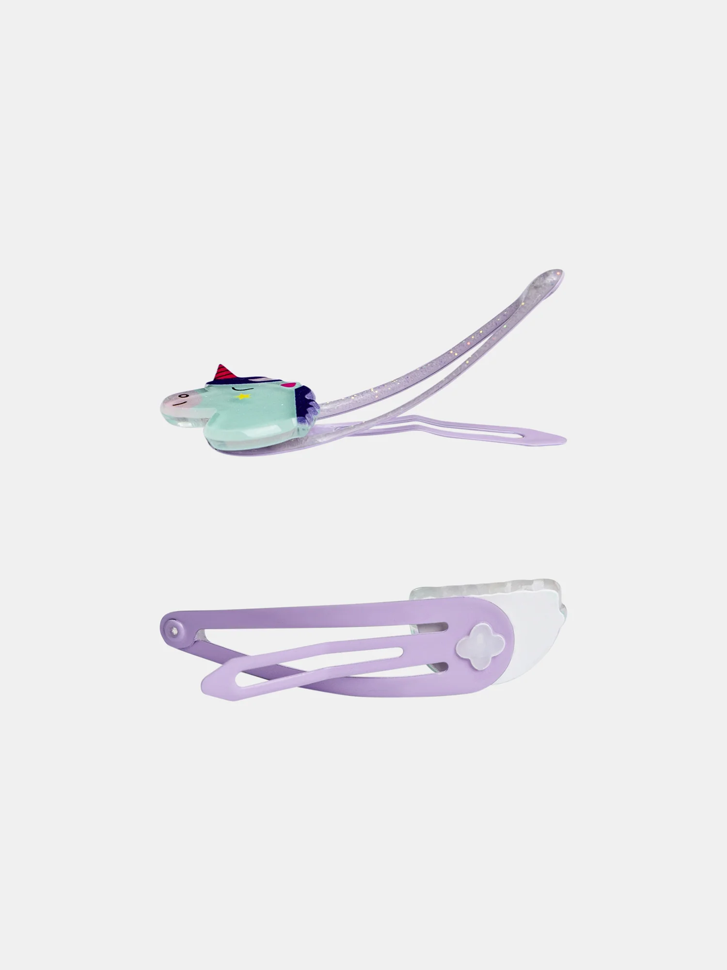 Lot de 2 barrettes licornes pour fille - Image 2