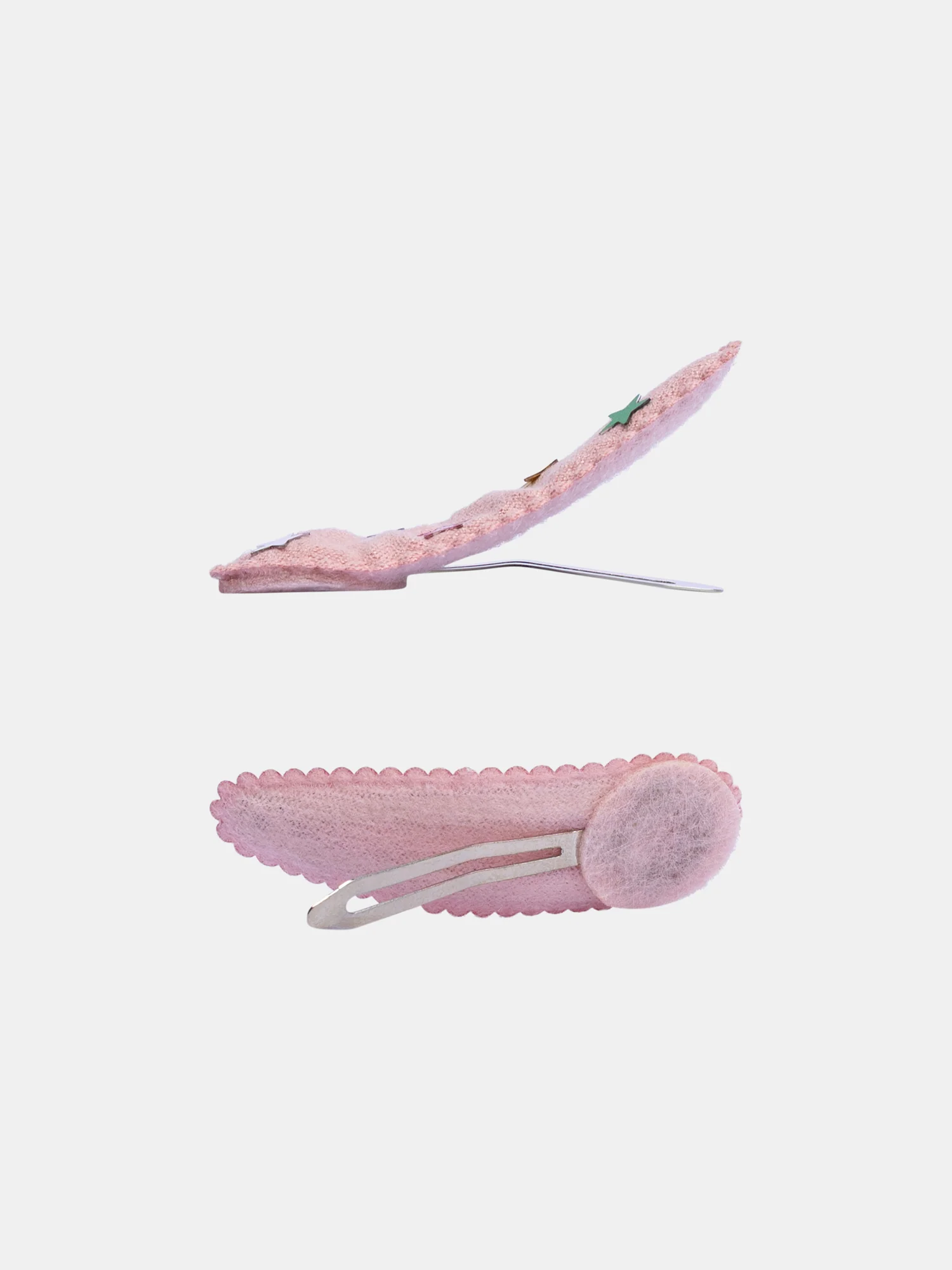 Lot de 2 barrettes rose étoiles pour fille - Image 2