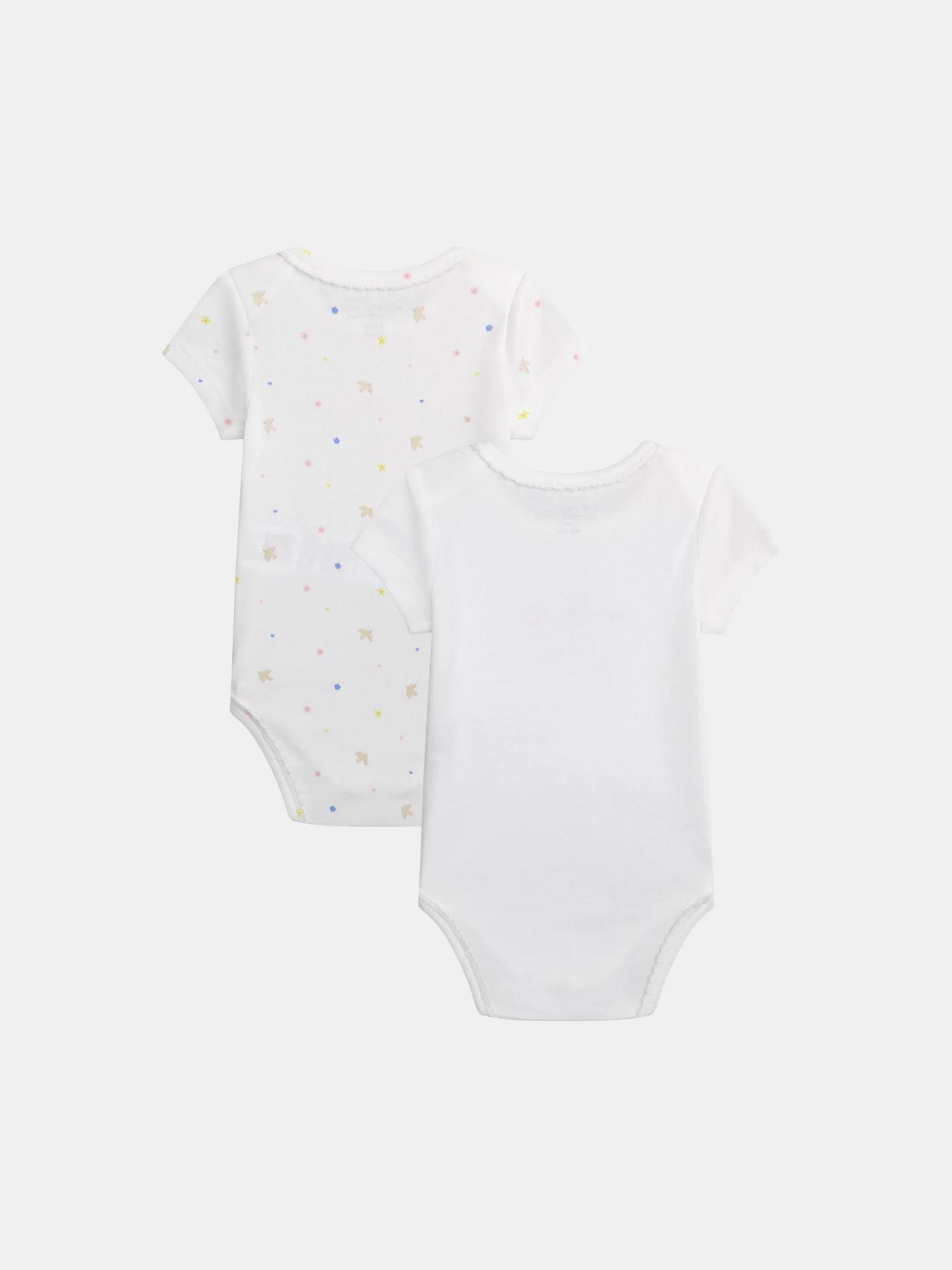 Lot de 2 bodies écru "Mon Amour" à manches courtespour bébé fille - Image 5