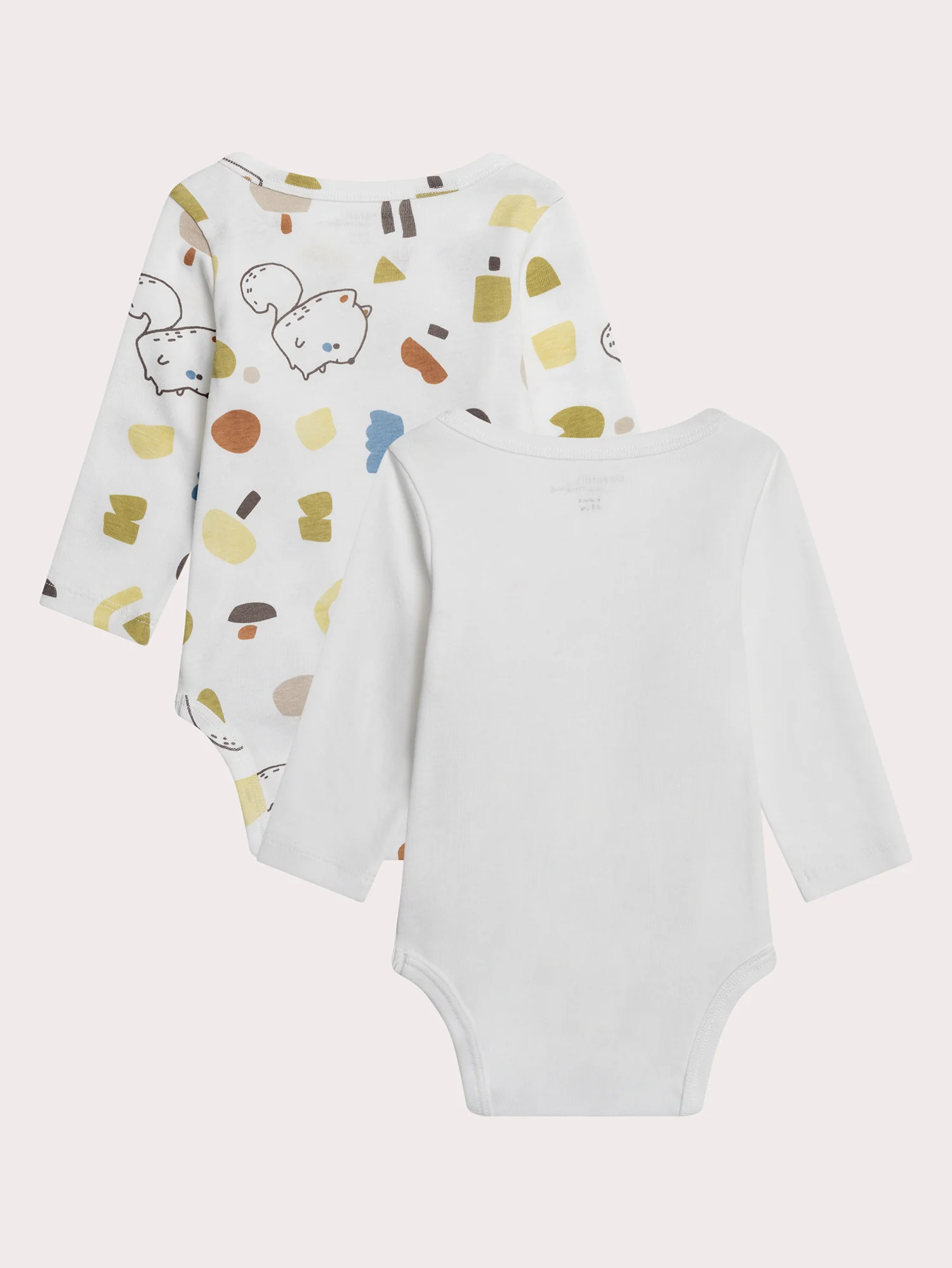 Lot de 2 bodies naissance blancs imprimés renard - Image 8