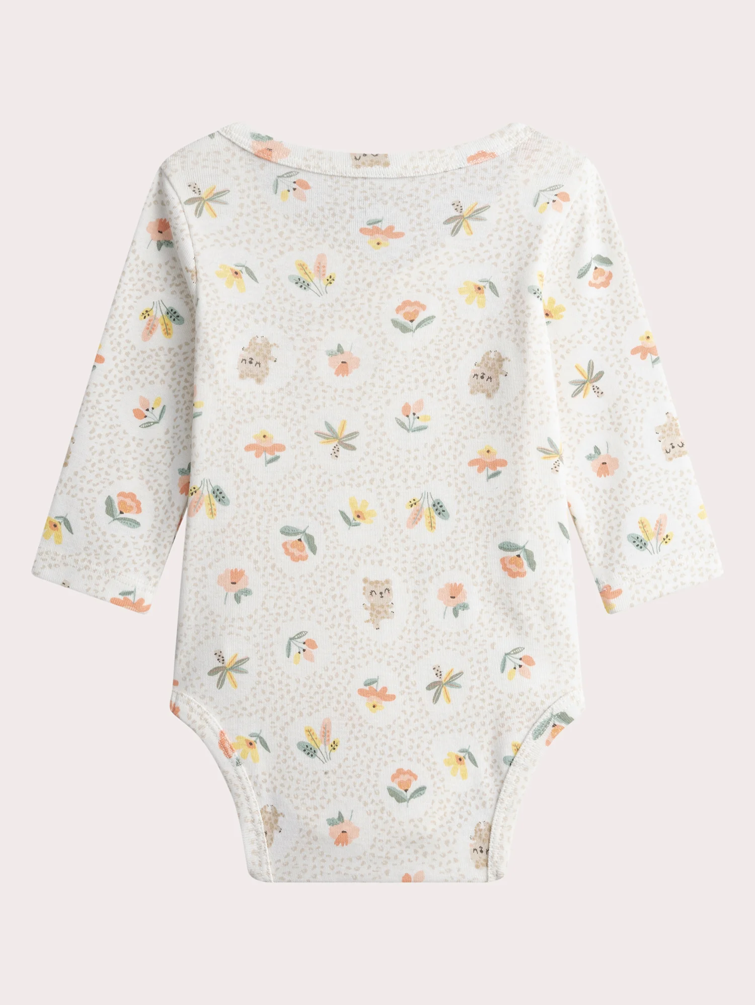 Lot de 2 bodies naissance écrus imprimés panthère - Image 8