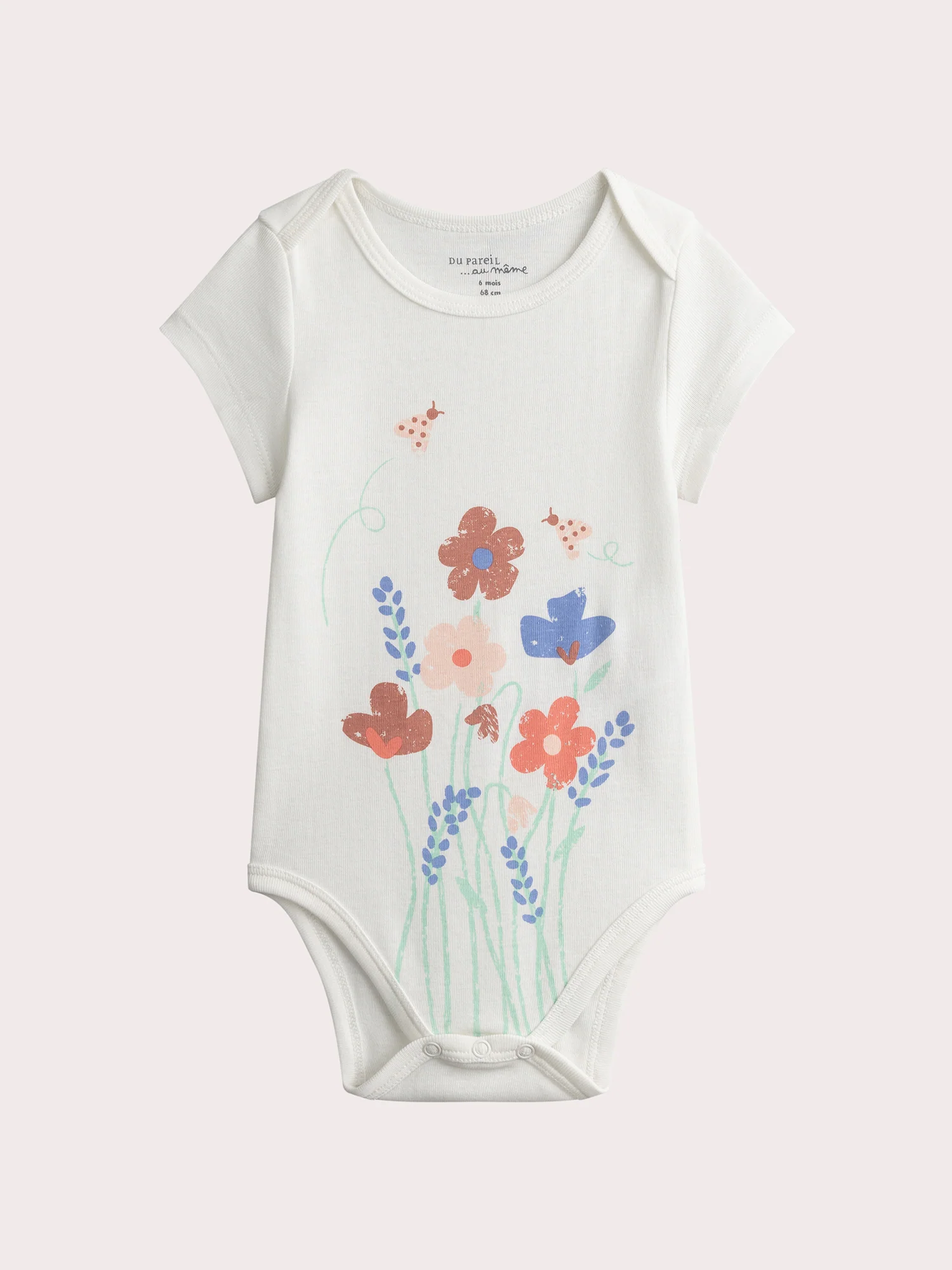 Lot de 2 body à imprimé fleuri pour bébé fille - Image 2