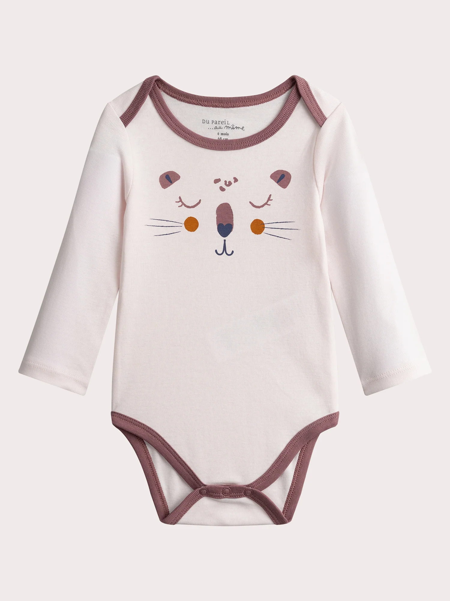 Lot de 2 body manches longgues à imprimé panthere pour bébé fille - Image 2