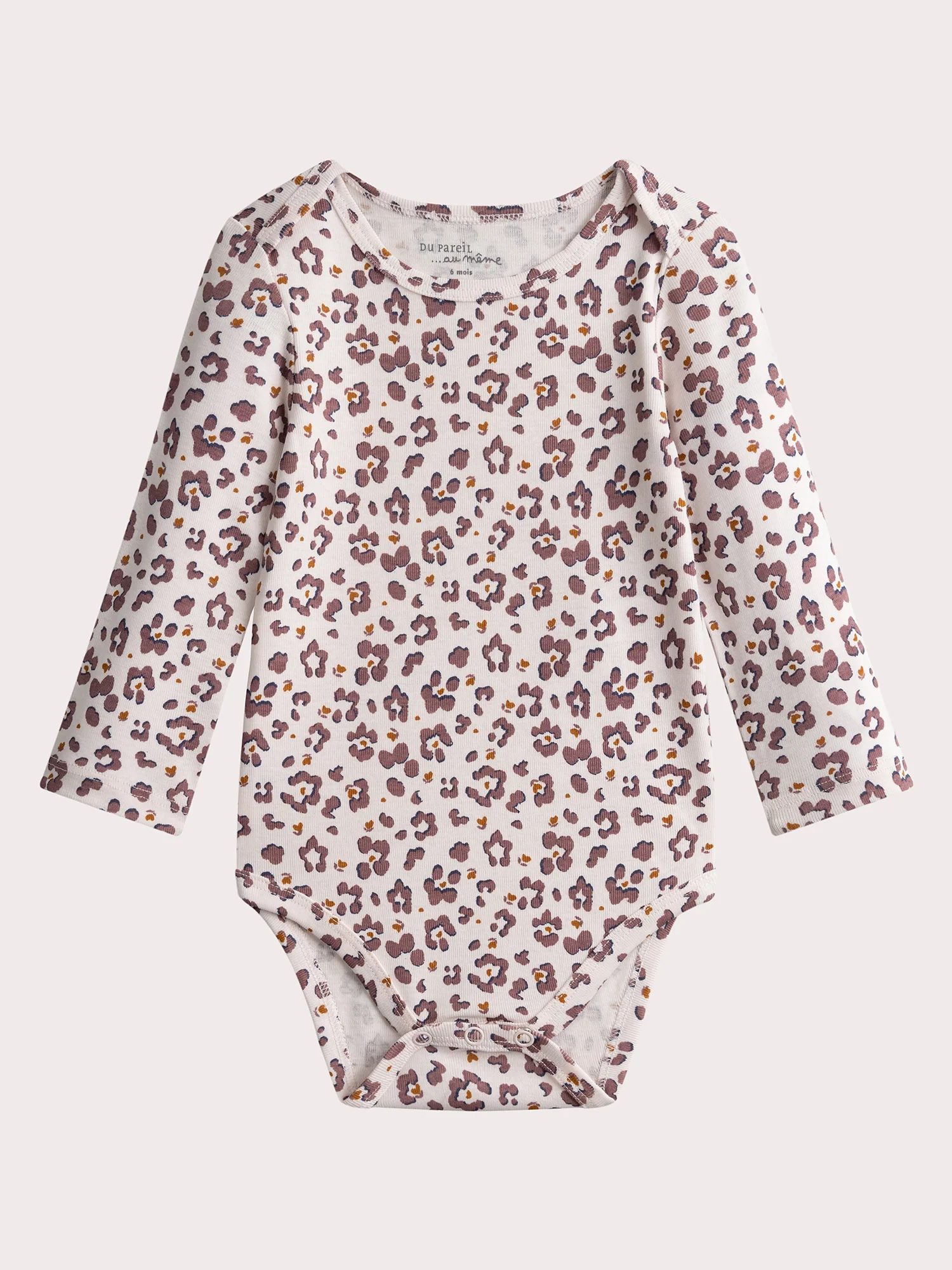Lot de 2 body manches longgues à imprimé panthere pour bébé fille - Image 4