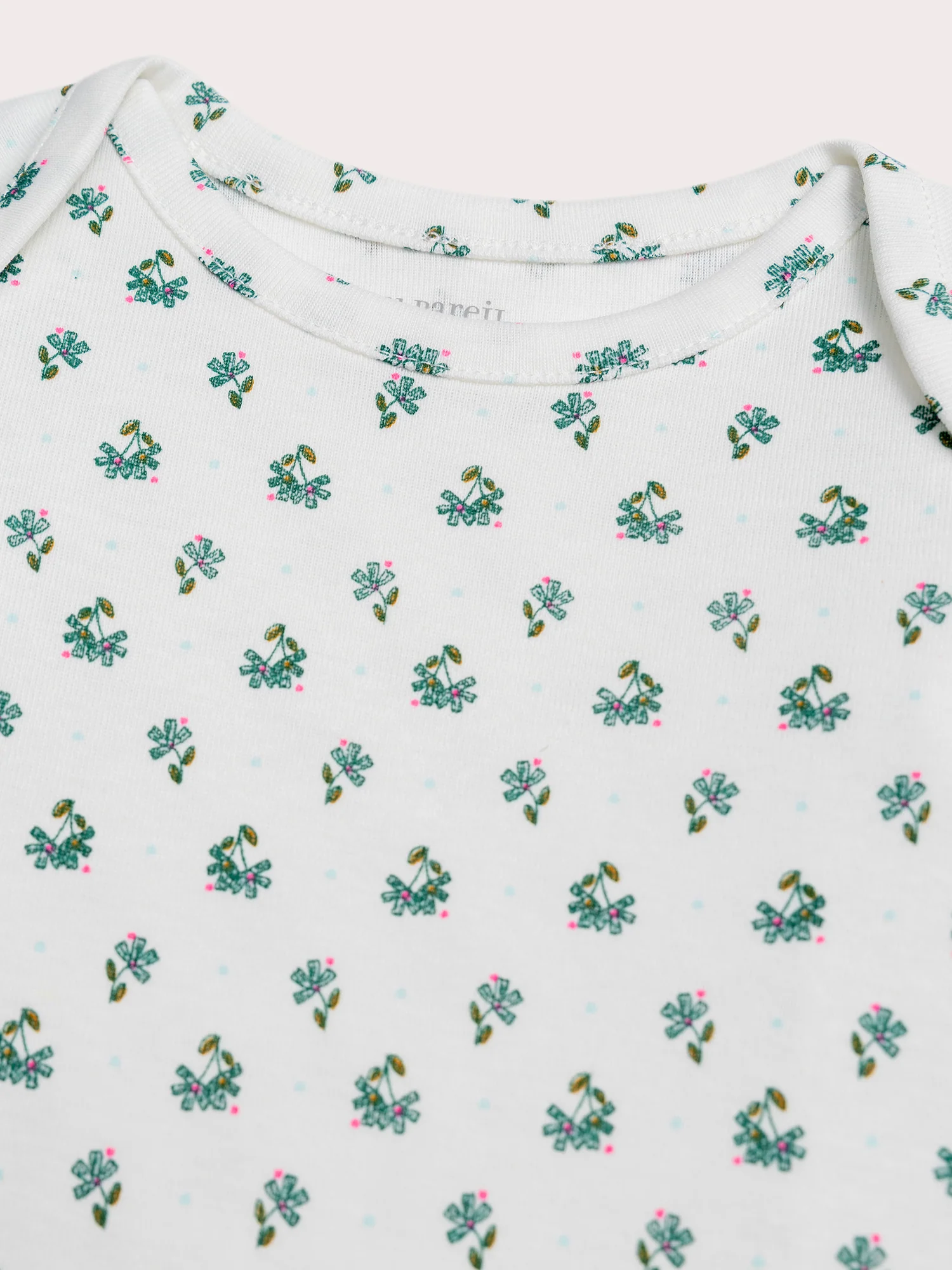 Lot de 2 bodys fleurs pour bébé fille - Image 3
