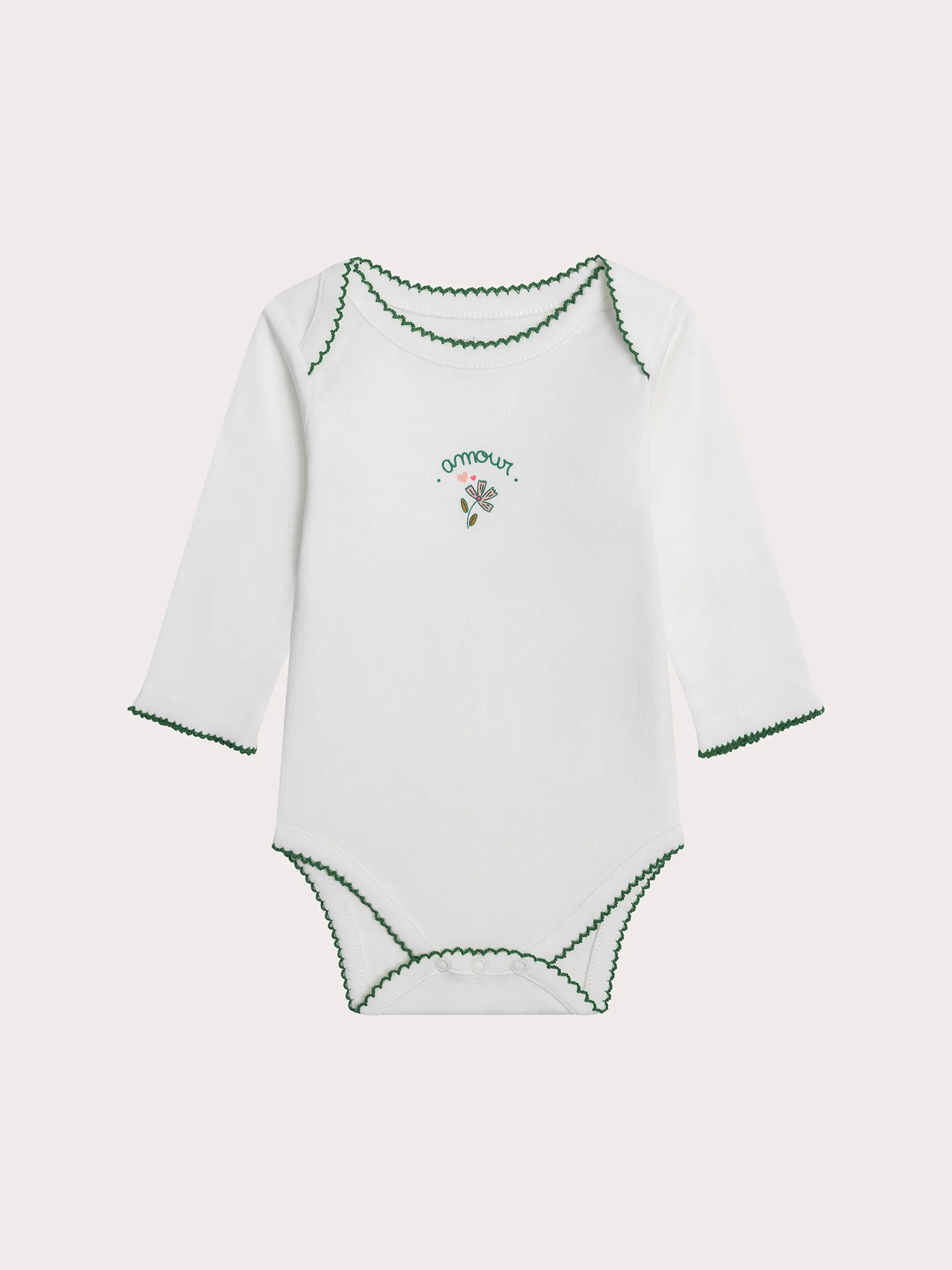 Lot de 2 bodys fleurs pour bébé fille - Image 5