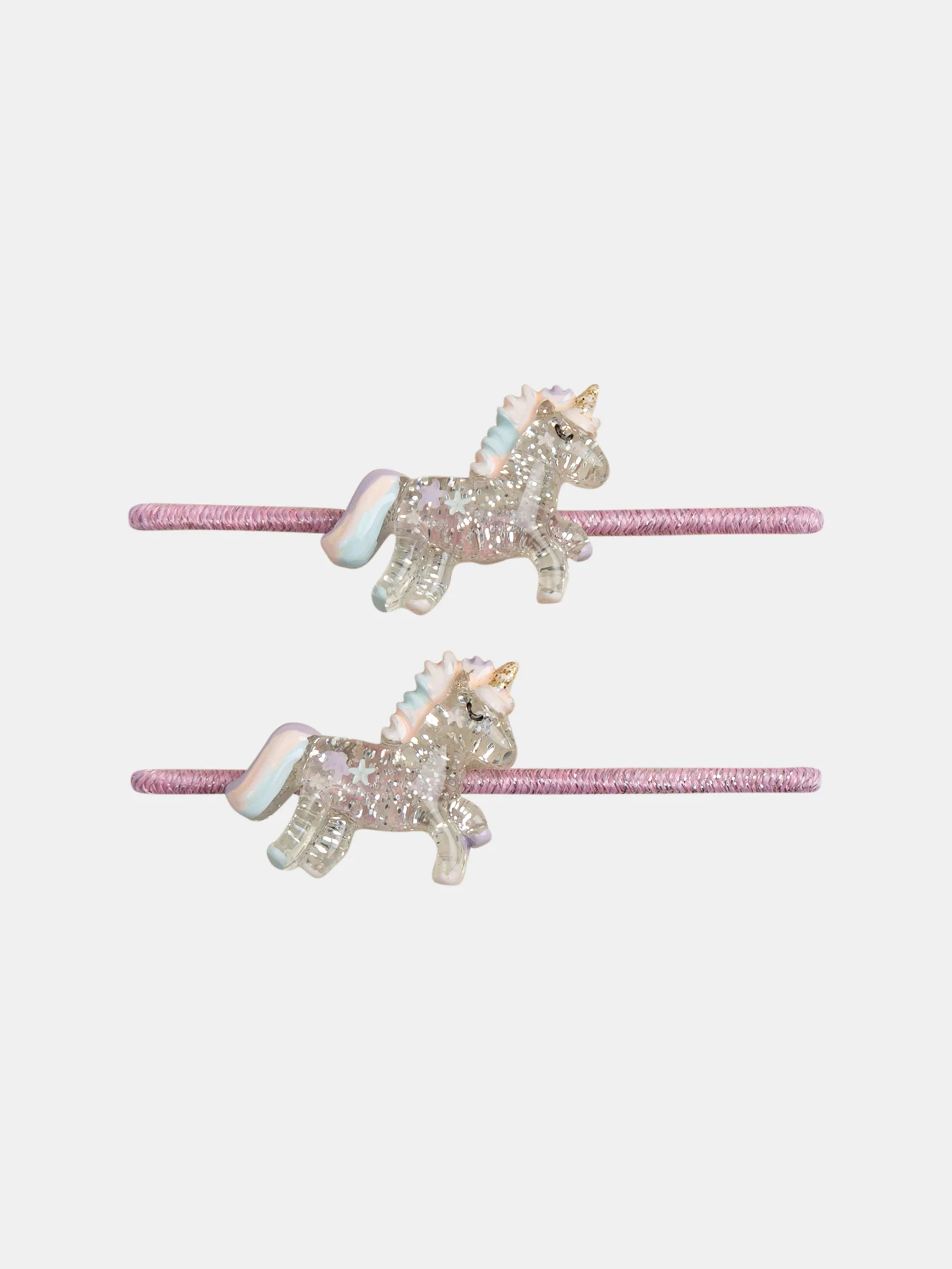 Lot de 2 minis élastiques licornes pour fille