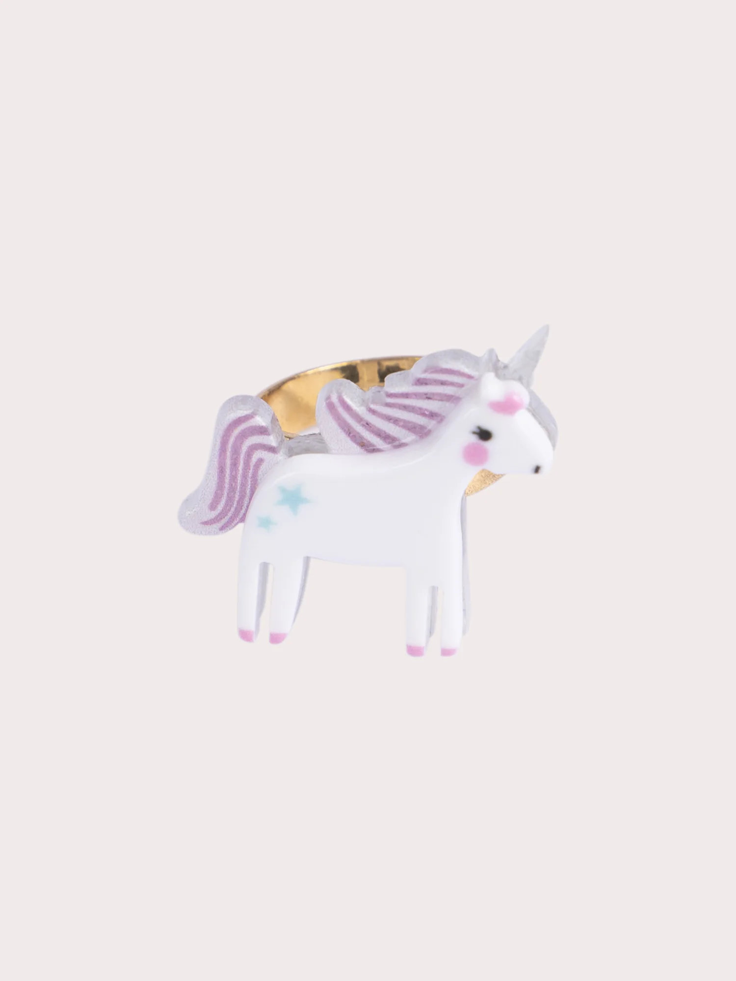 Lot de 3 bagues licorne, cœur et cerise fille - Image 2