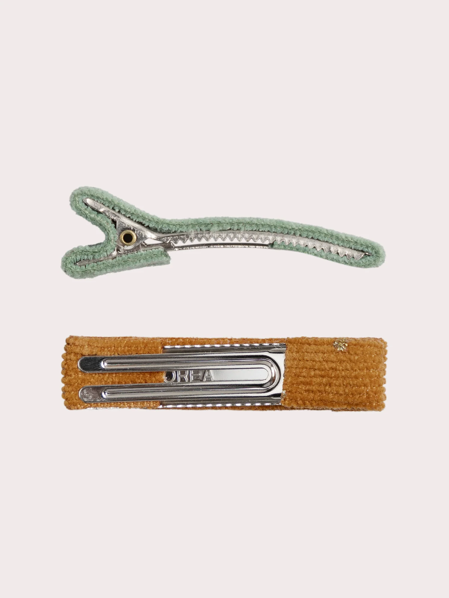 Lot de 4 barrettes en velours brillantes pour fille - Image 2