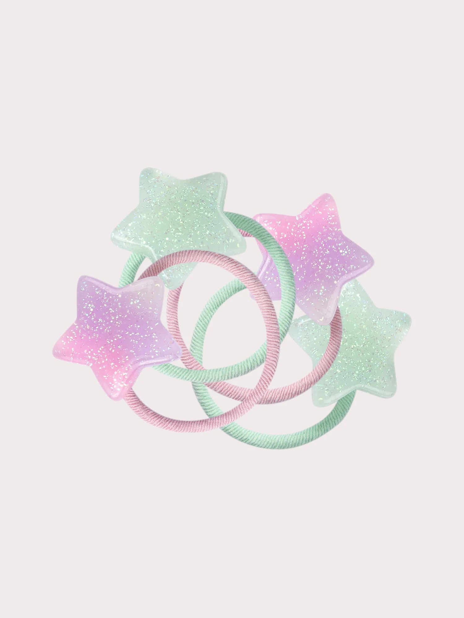 Lot de 4 élastiques étoiles pour fille