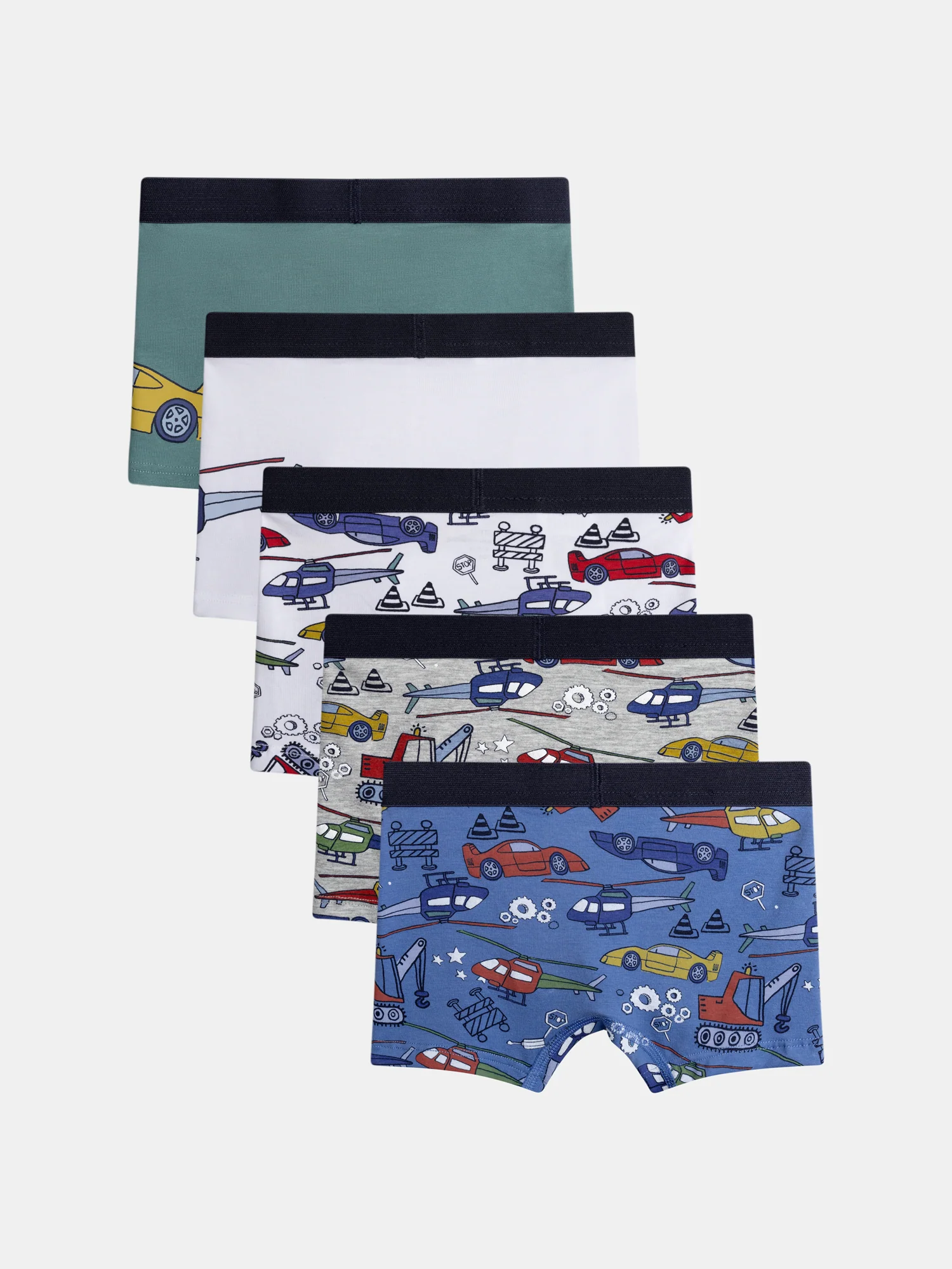 Lot de 5 boxers  "Transport"  pour enfant garçon - Image 5