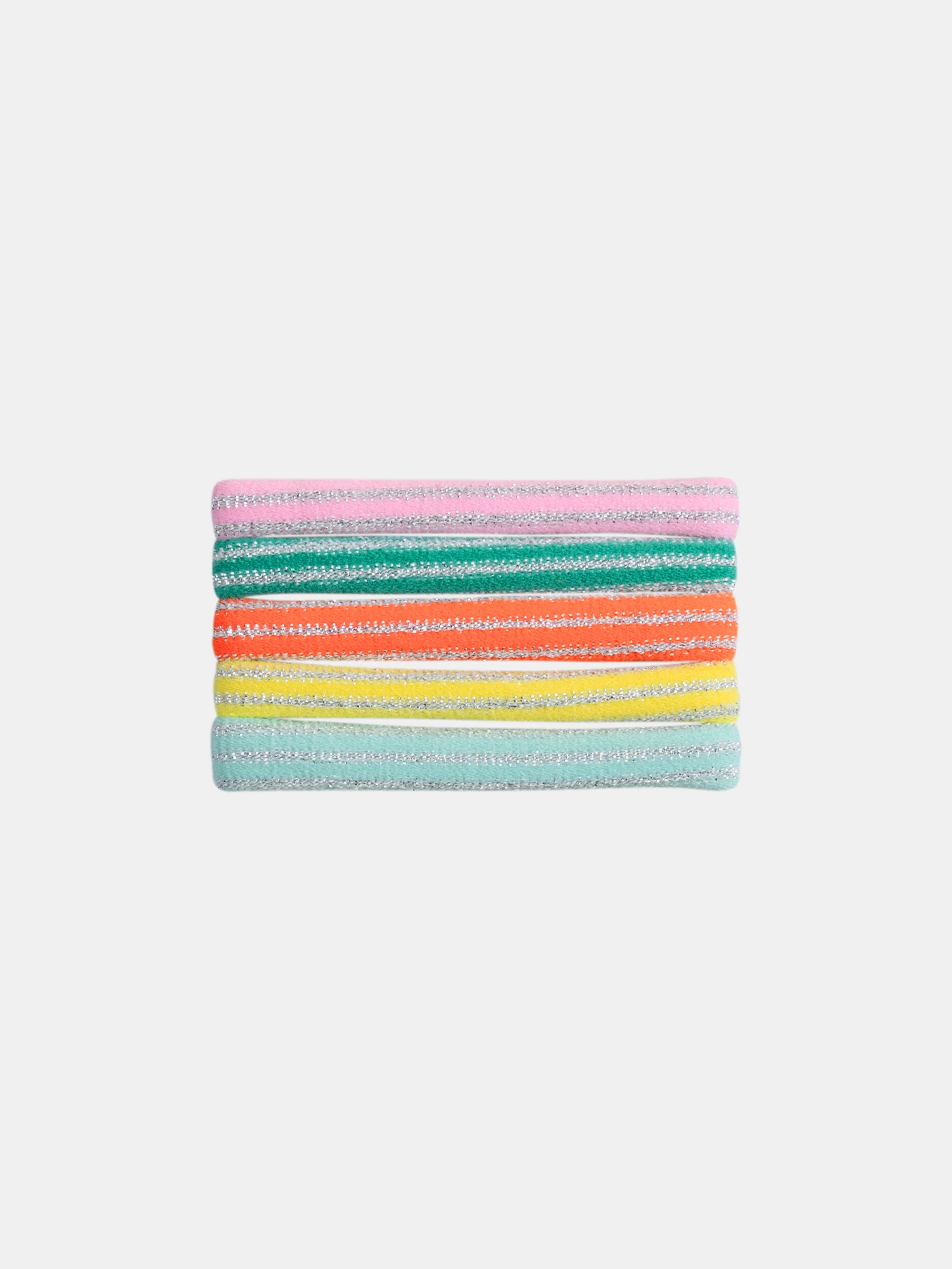 Lot de 5 élastiques brillants pour fille
