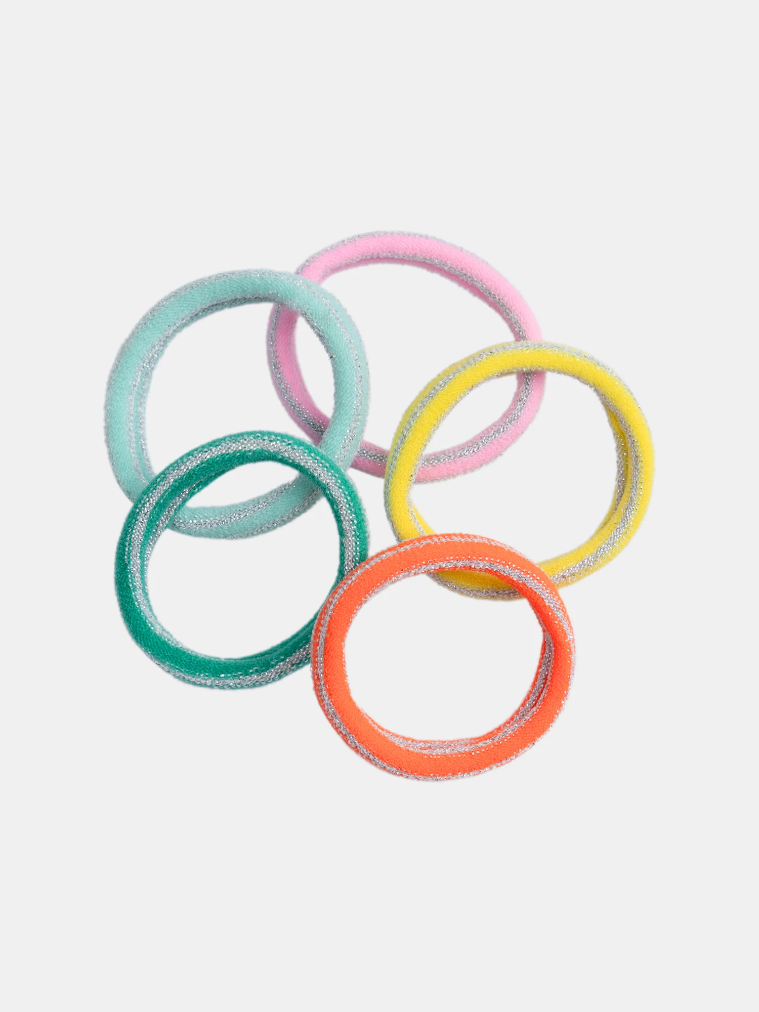 Lot de 5 élastiques brillants pour fille - Image 2