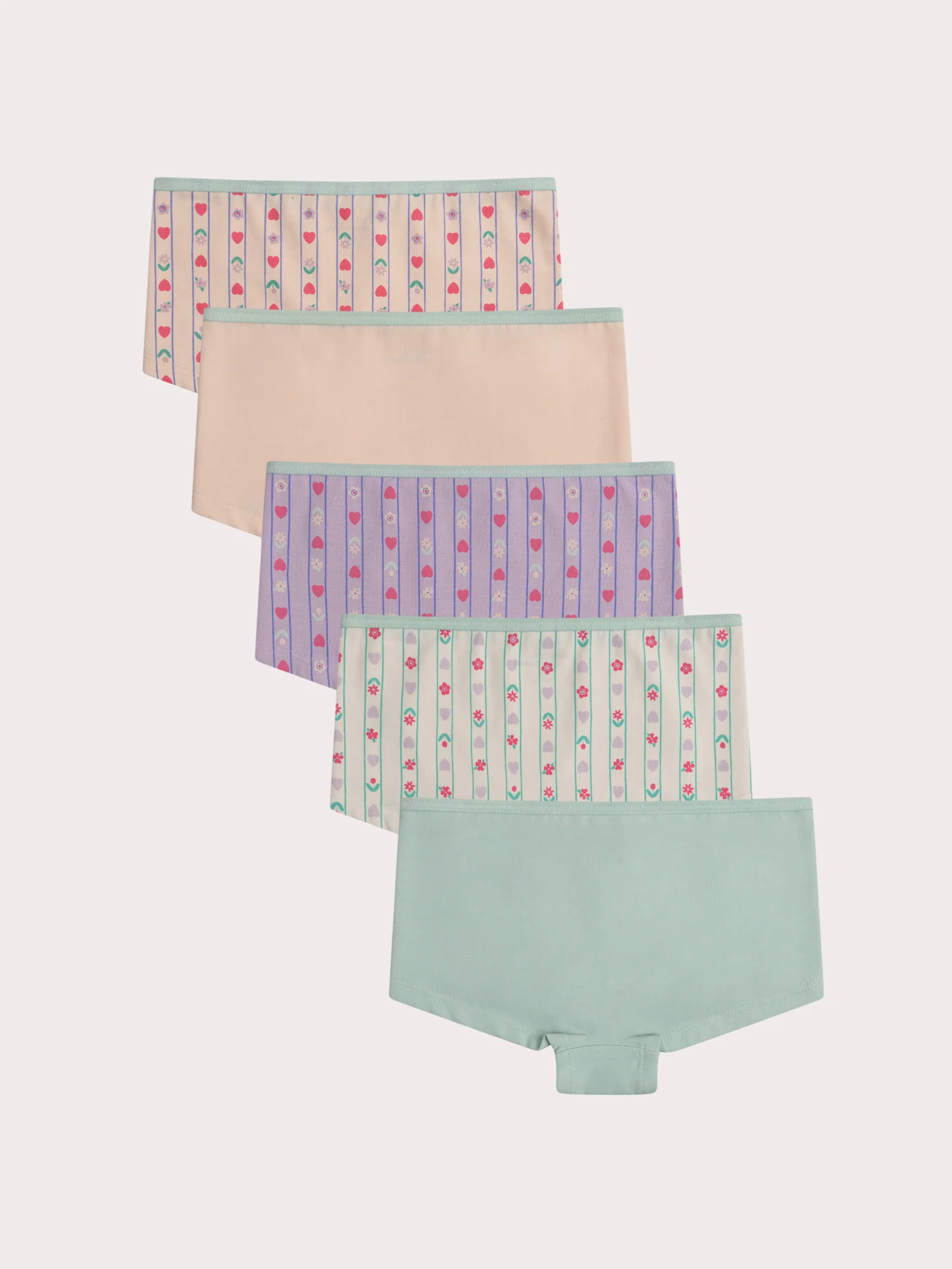 Lot de 5 shorty fleurs pour enfant fille - Image 5