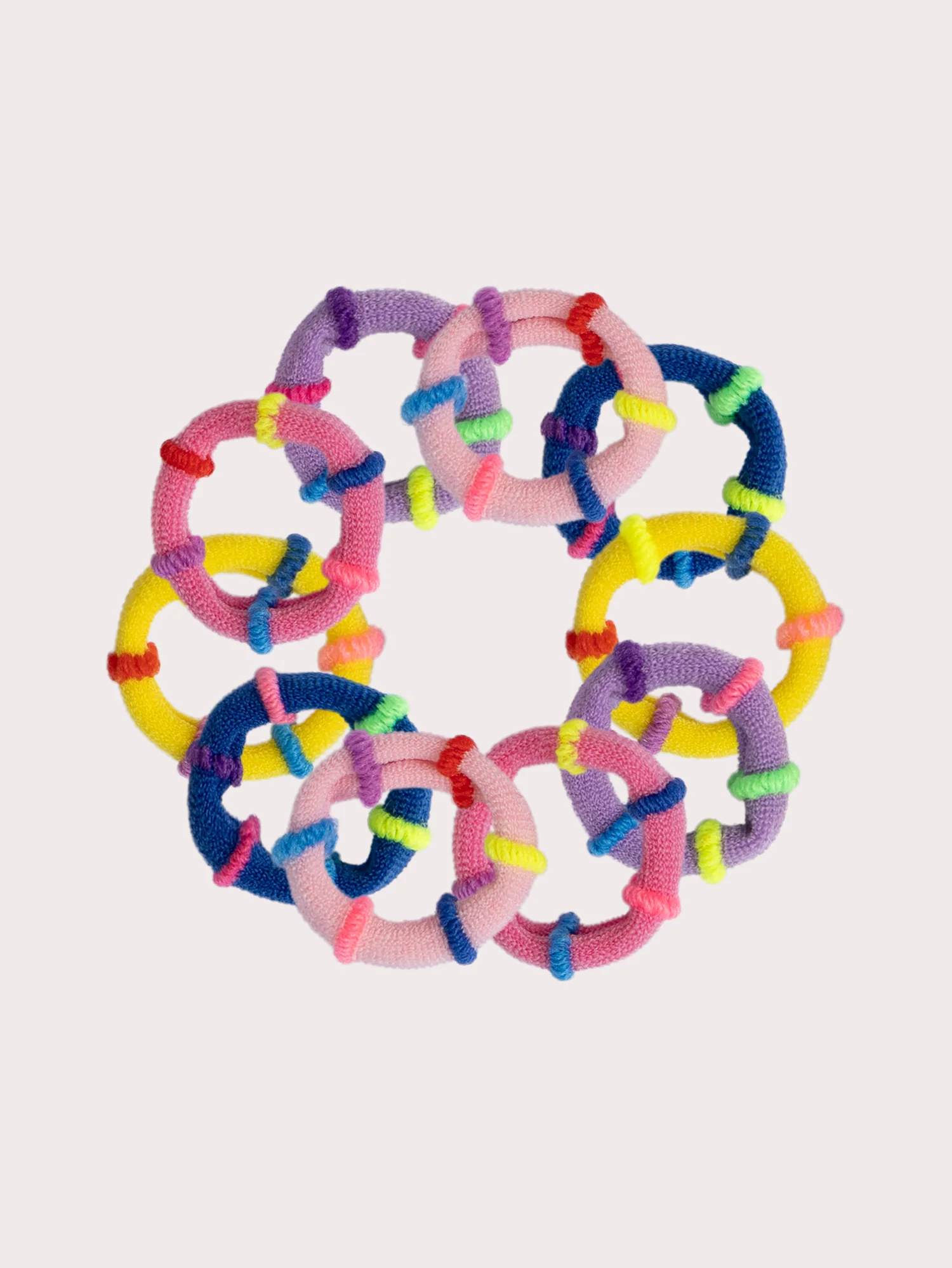Lot de minis élastiques multicolores pour fille