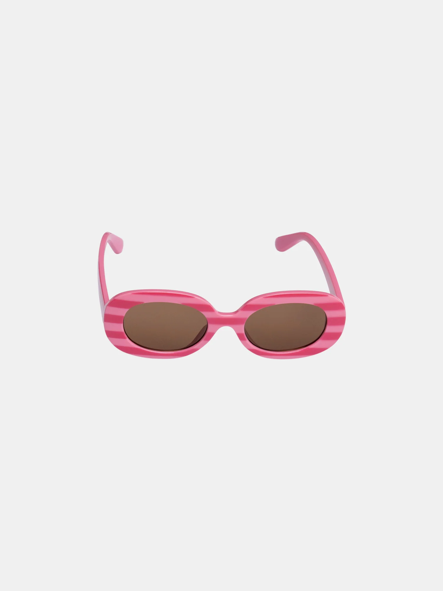 Lunettes de soleil à rayures roses pour fille