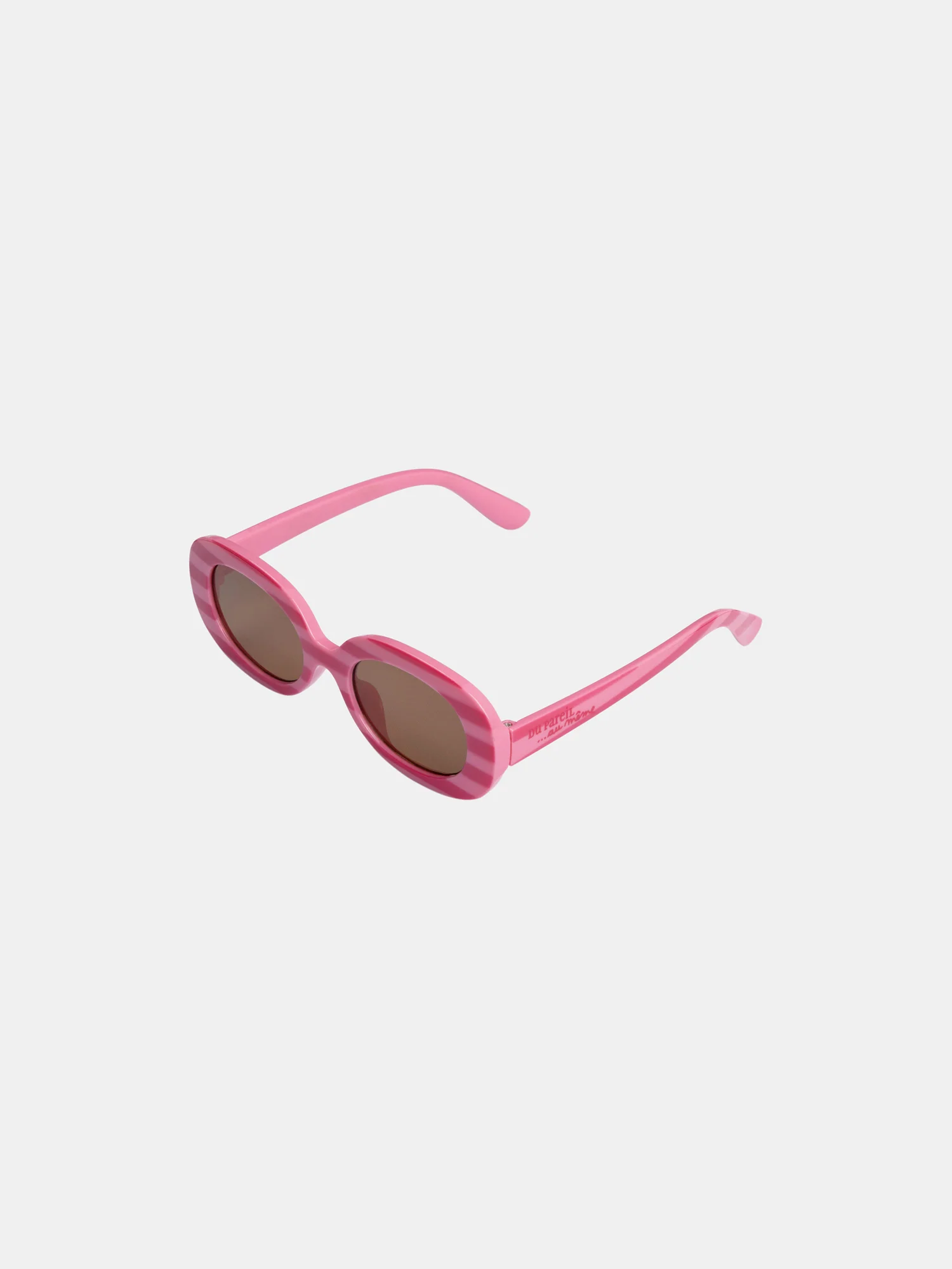 Lunettes de soleil à rayures roses pour fille - Image 2