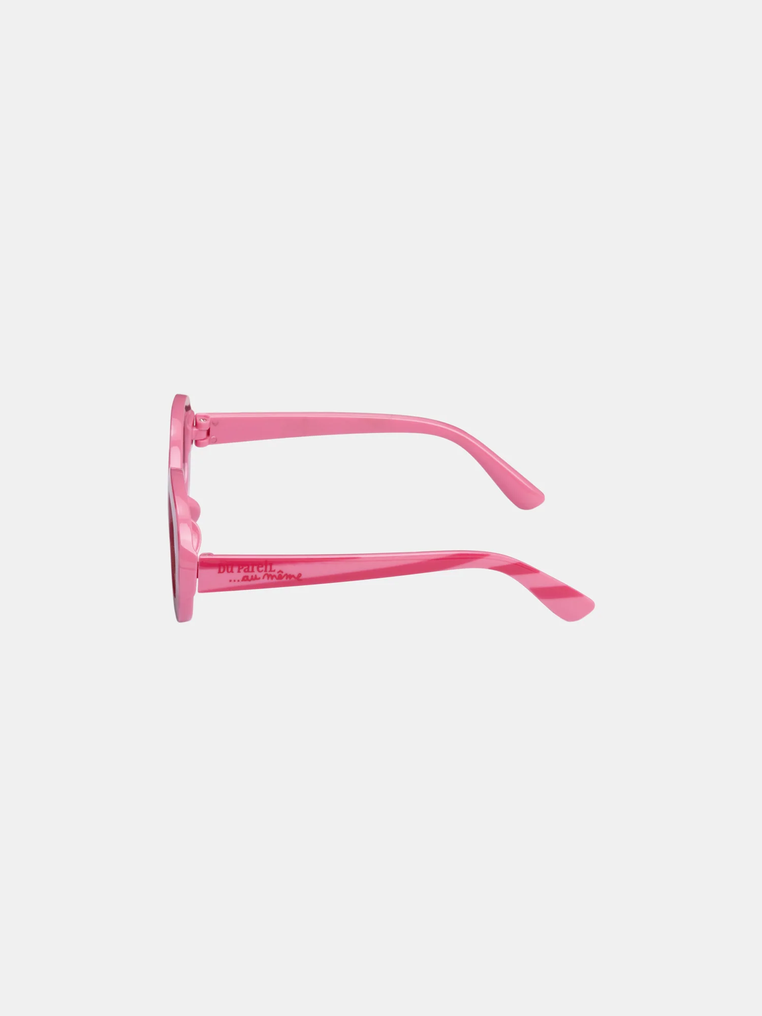 Lunettes de soleil à rayures roses pour fille - Image 3