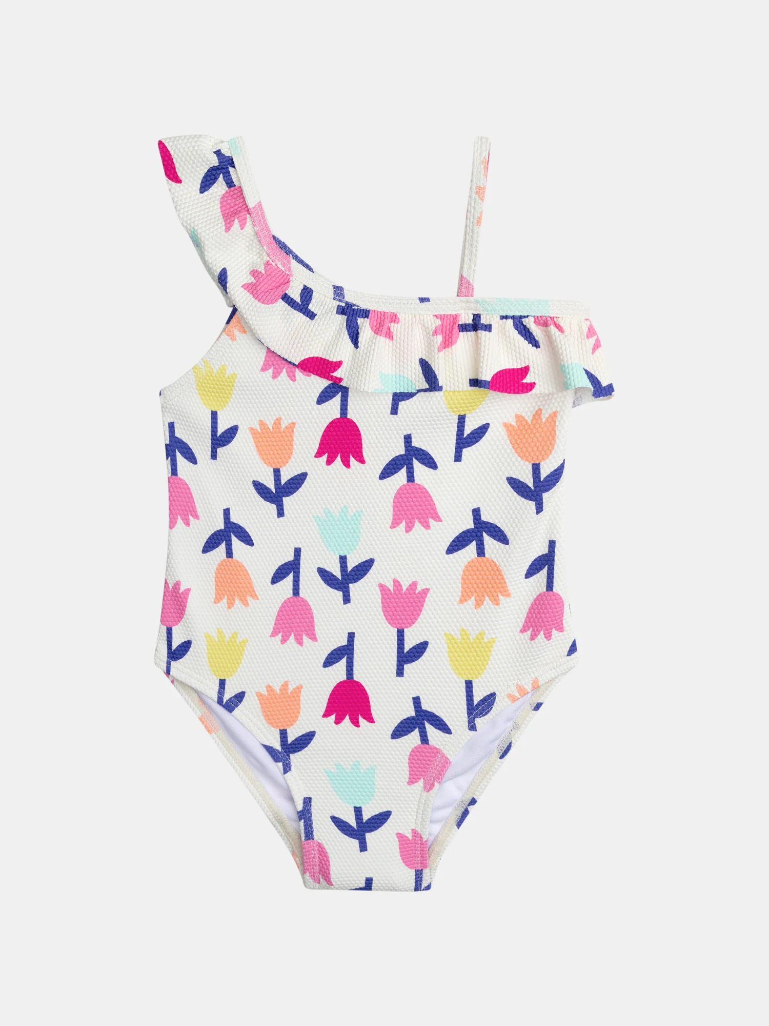 Maillot de bain 1 pièce imprimé tulipes pour fille - Image 4