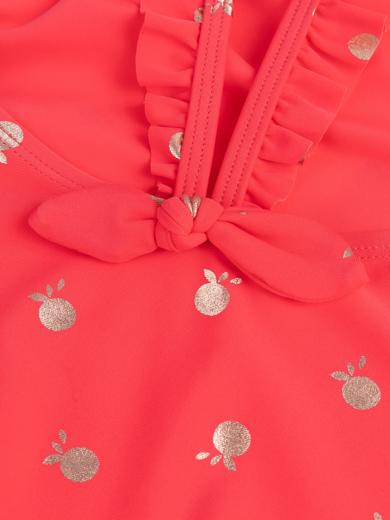 Maillot de bain 1 piece orange pour fille - Image 3