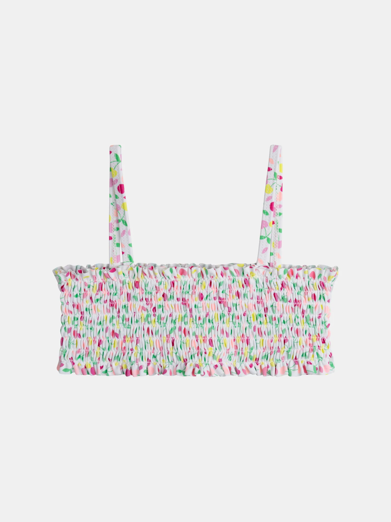 Maillot de bain 2 pièces écru imprimé cerises pour fille - Image 4