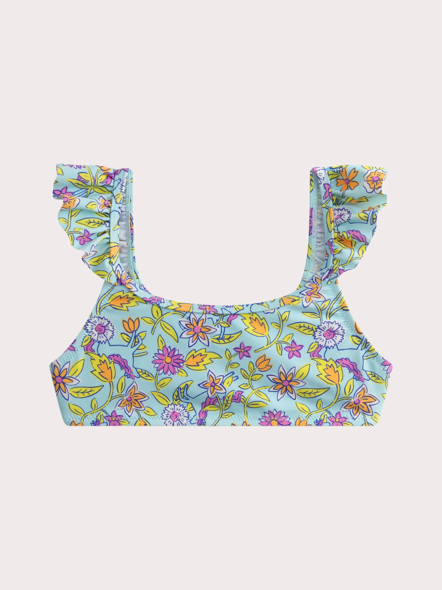 Maillot de bain 2 pieces imprimé fleuri pour fille - Image 3