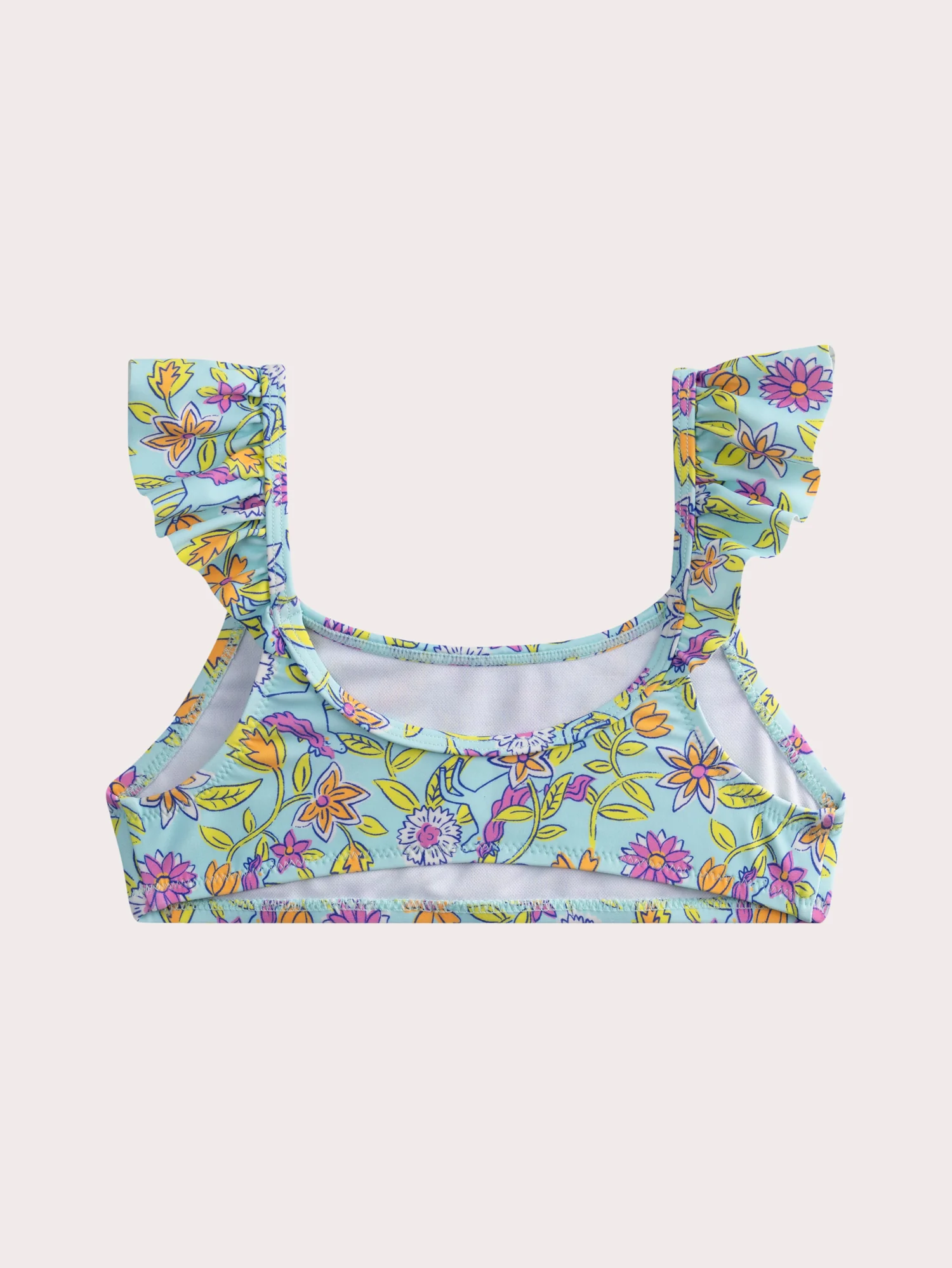 Maillot de bain 2 pieces imprimé fleuri pour fille - Image 5